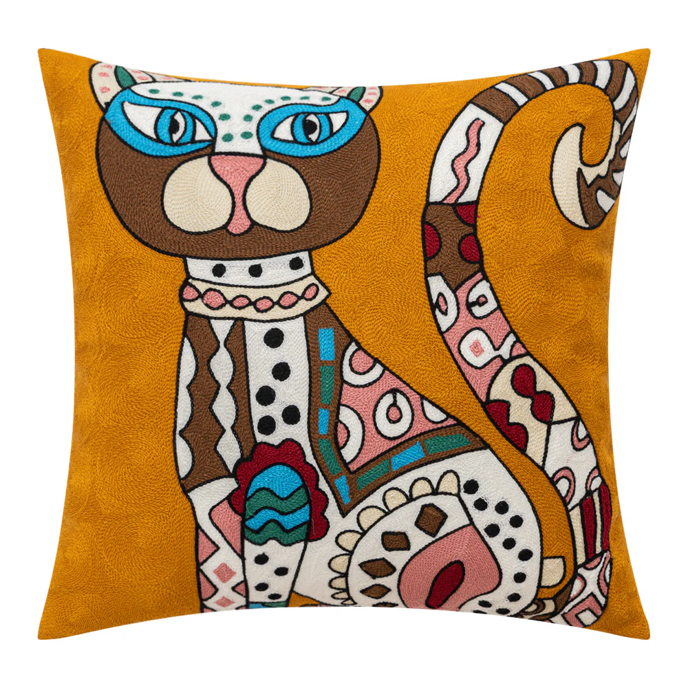 Picasso Inspired Embroidery Cushions 45x45 cm - Image 2