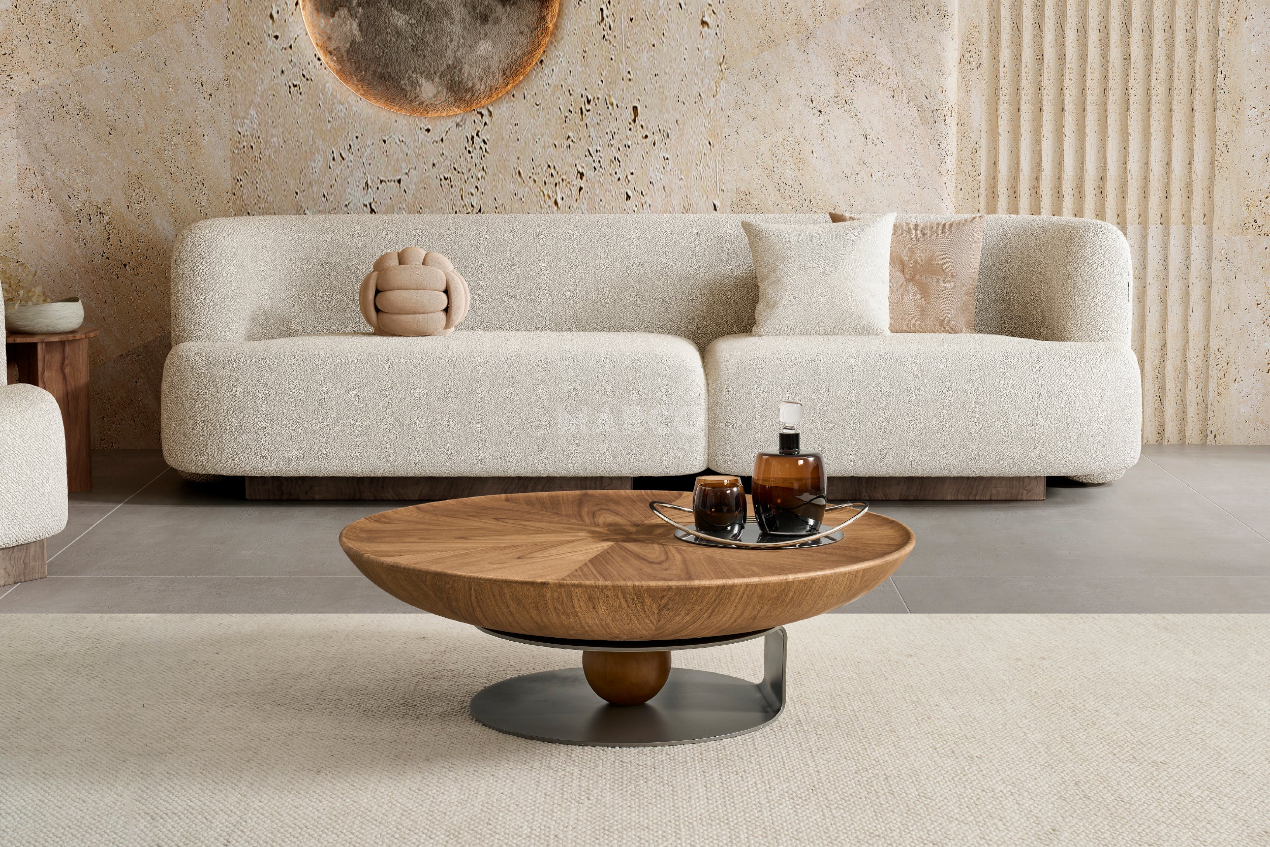 Amazon Nesting Coffee Table with Glass Top Side Table (Set of 2) - Image 7