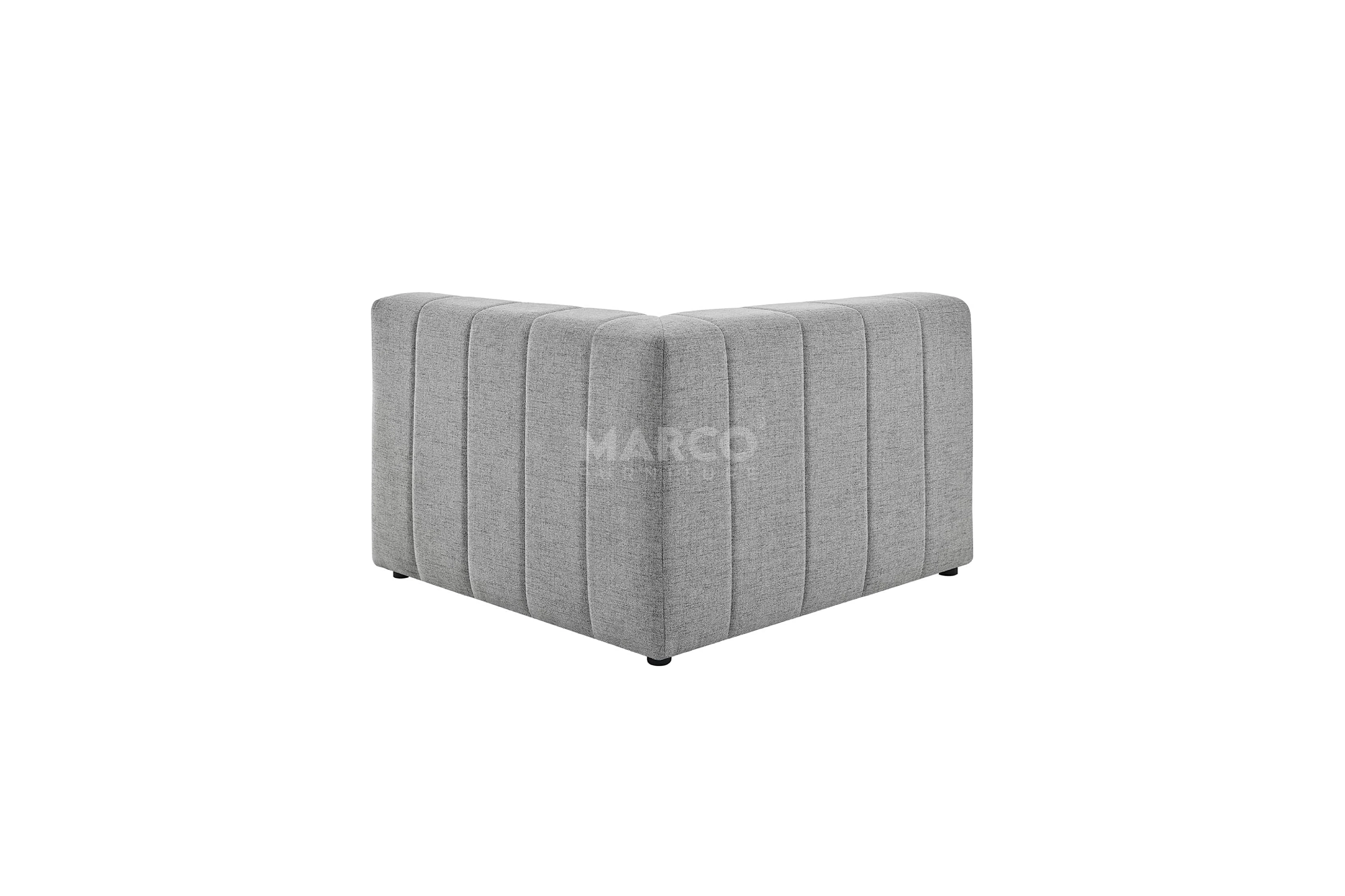 Amsterdam Modular Corner Lounge - Contemporary Fabric Sectional Sofa - Image 17