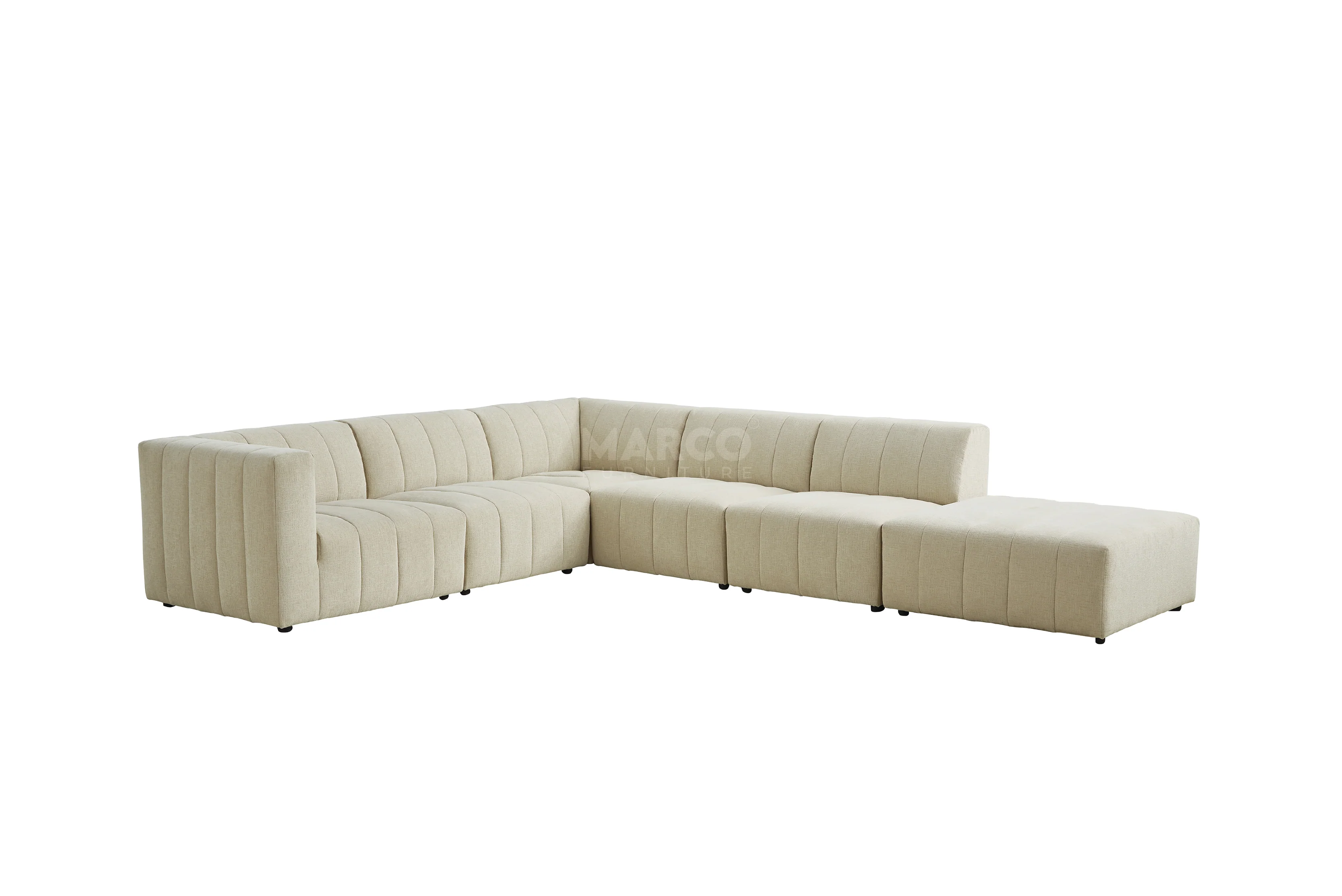 Amsterdam Modular Corner Lounge - Contemporary Fabric Sectional Sofa - Image 21