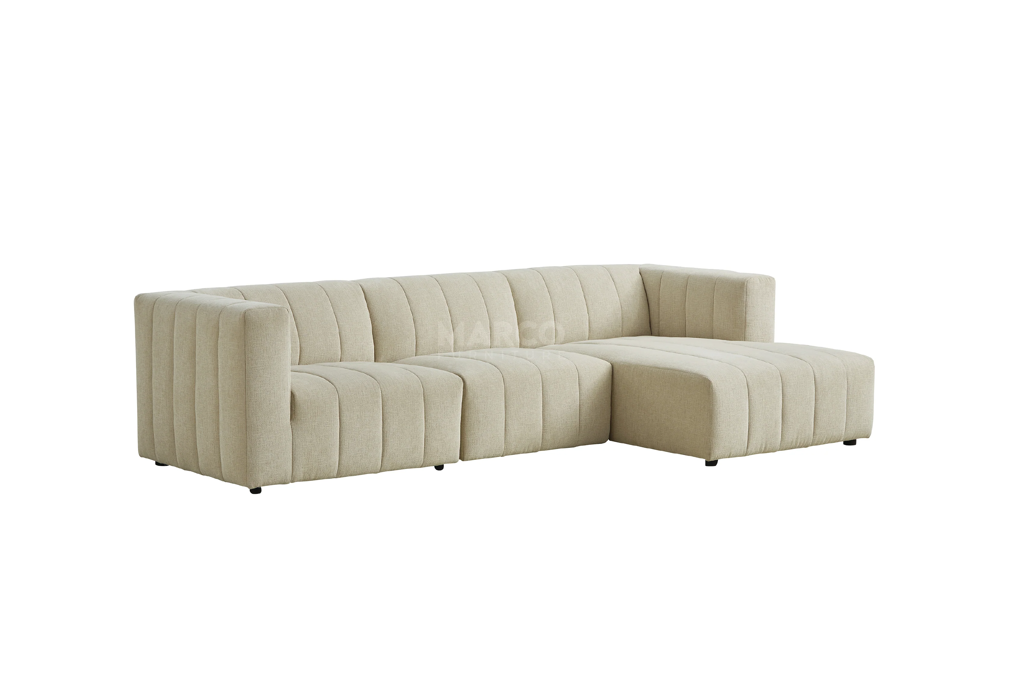Amsterdam Modular Corner Lounge - Contemporary Fabric Sectional Sofa - Image 24