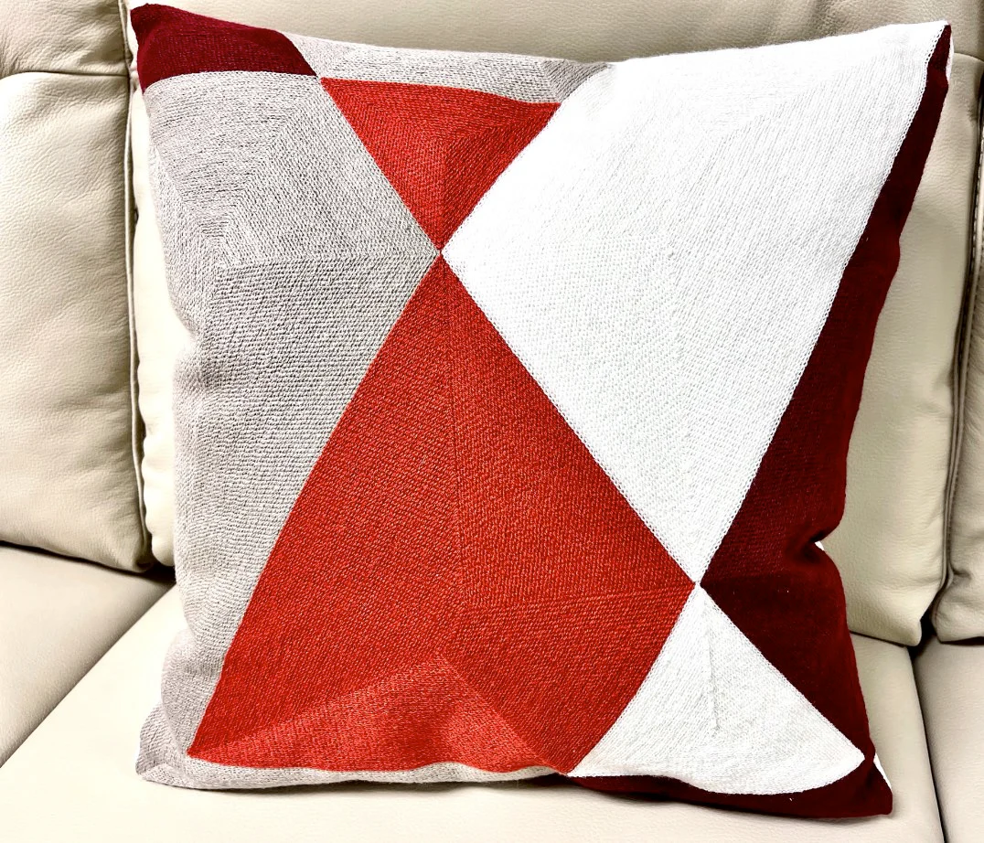 Ansley Embroidered Cushion - Image 2