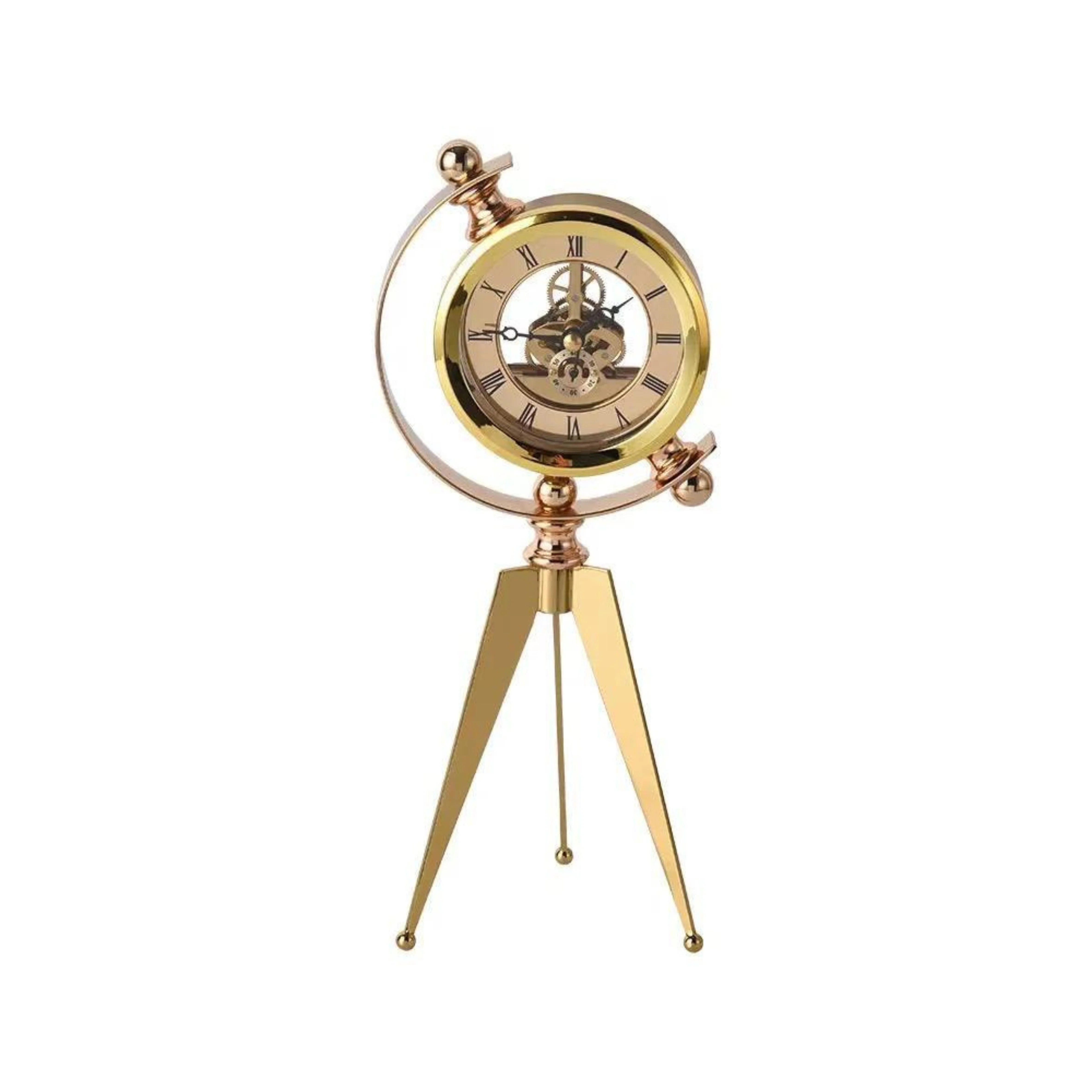 Antique-Style Tripod Table Clock - Image 2