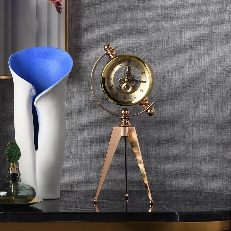 Antique-Style Tripod Table Clock - Image 5