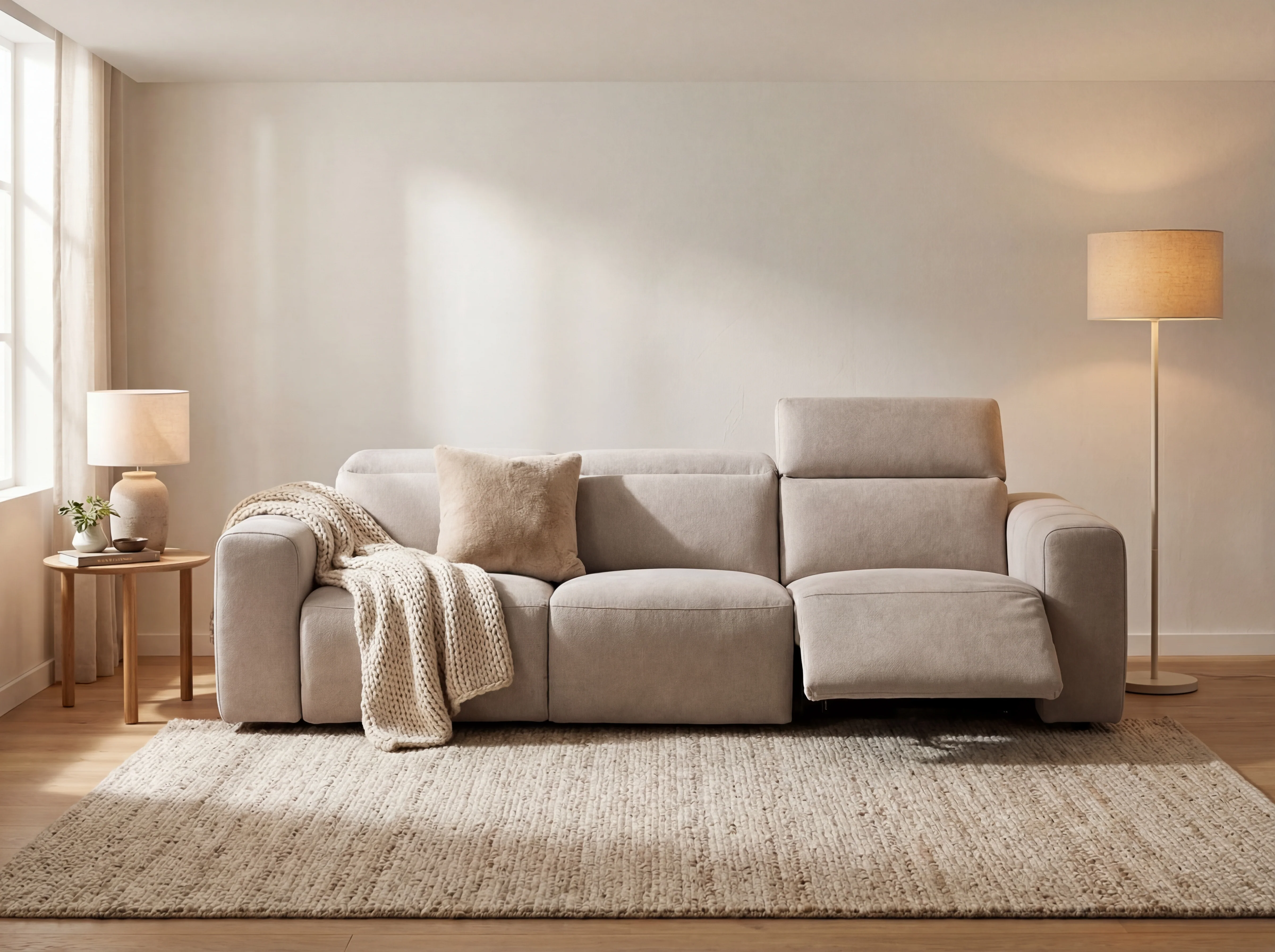 Arizona Fabric Reclining Sectional Sofa with Adjustable Headrests - Image 4