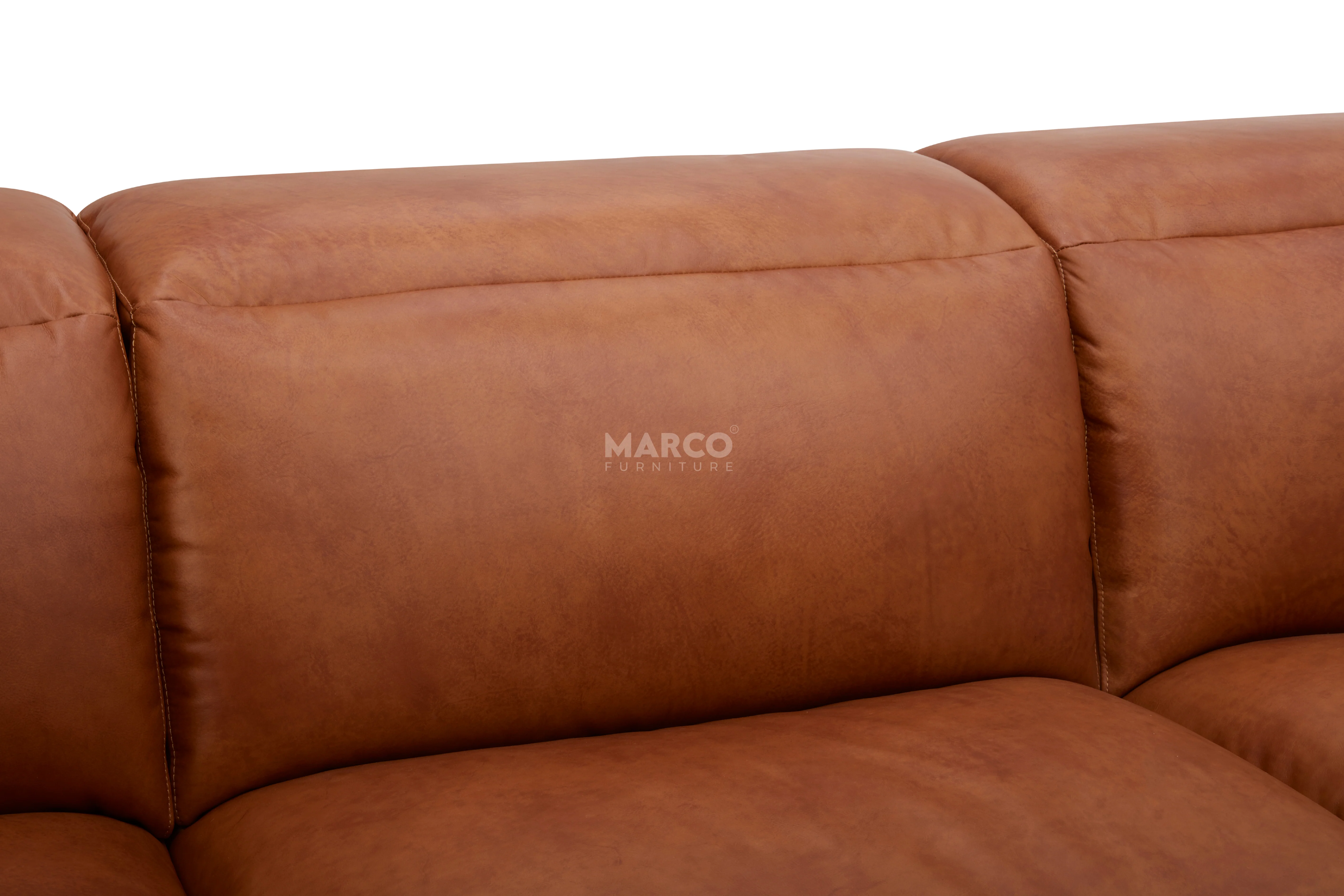 Arizona Leather Recliner Sofa with Chaise & Adjustable Headrests - Image 23