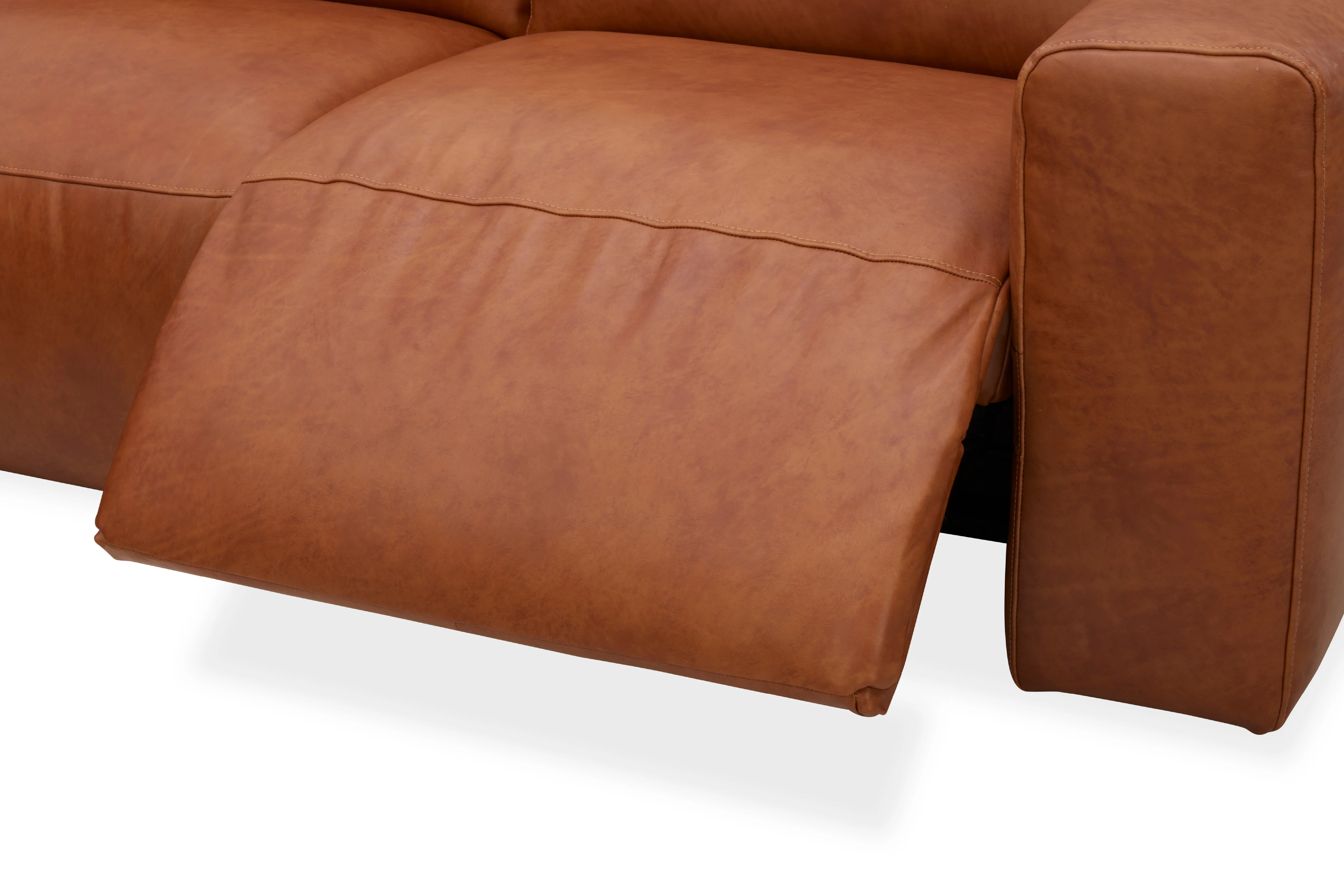 Arizona Leather Recliner Sofa with Chaise & Adjustable Headrests - Image 24