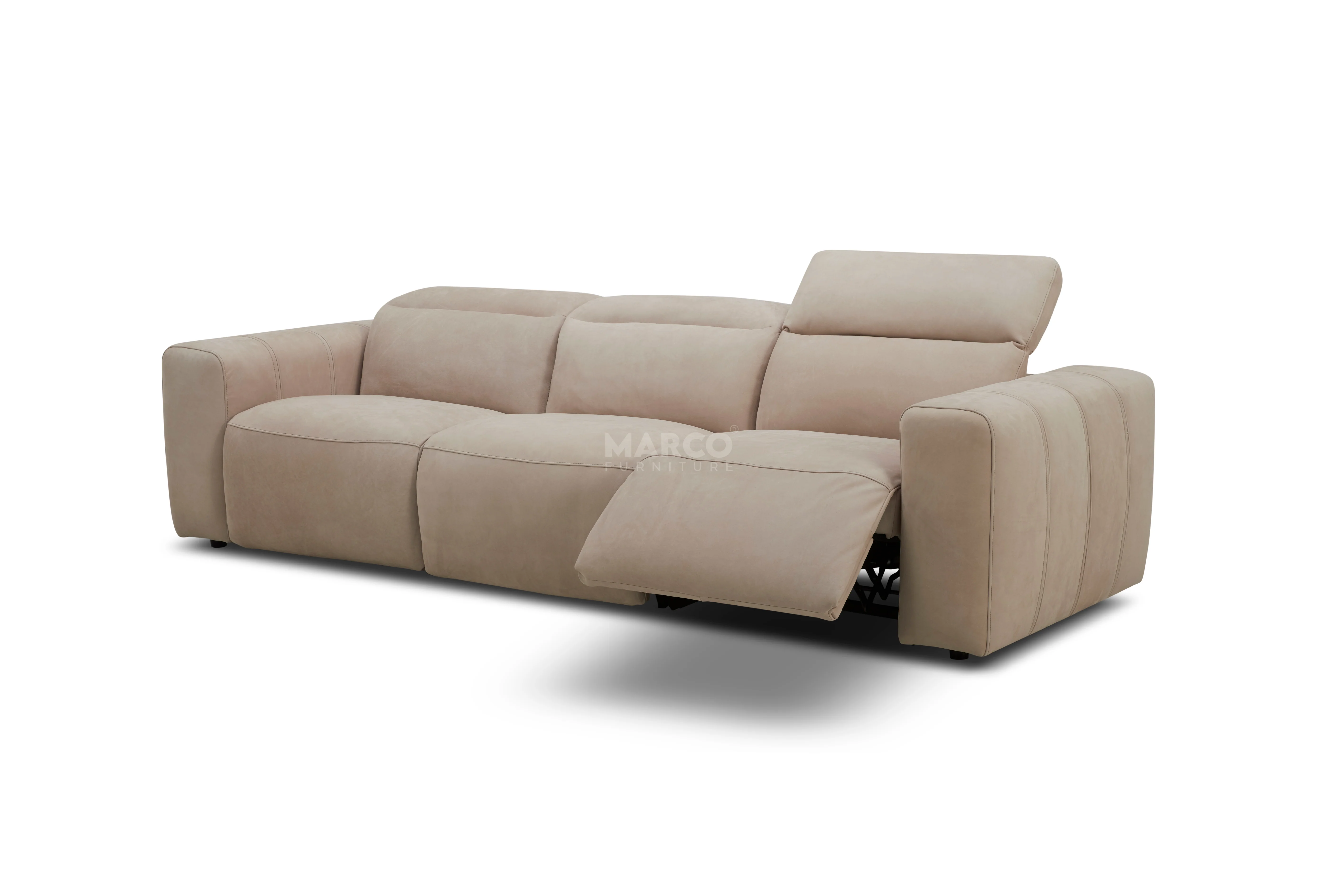 Arizona Leather Recliner Sofa with Chaise & Adjustable Headrests - Image 27