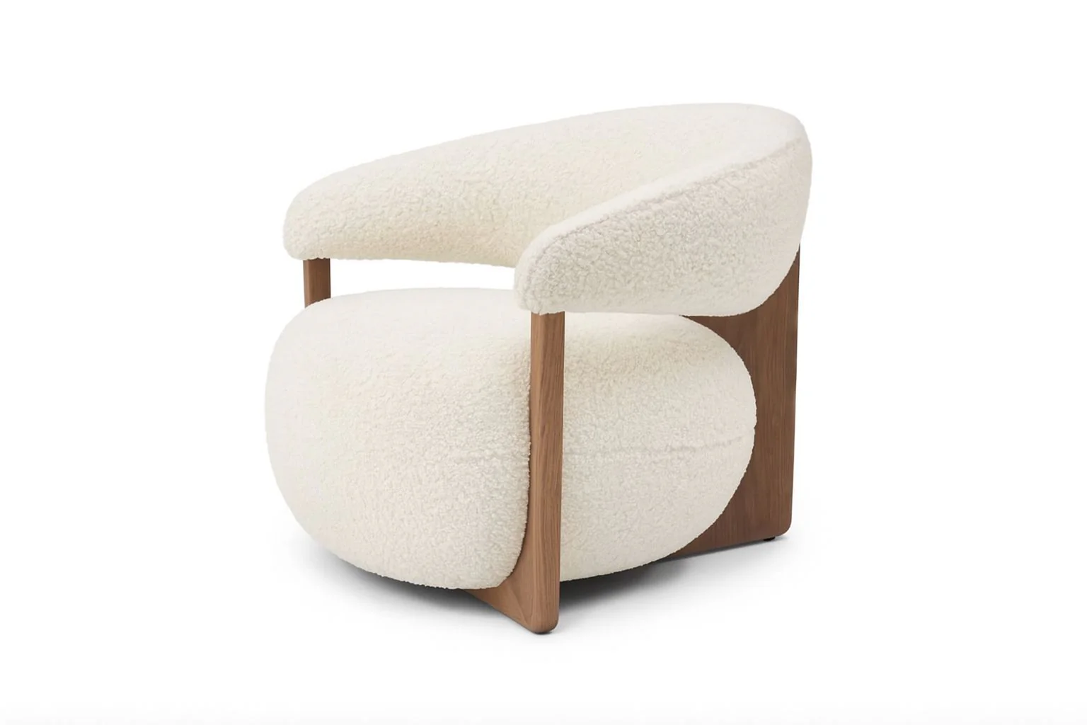 Bellagio Boucle Accent Chair – Modern Lounge Chair - Image 4