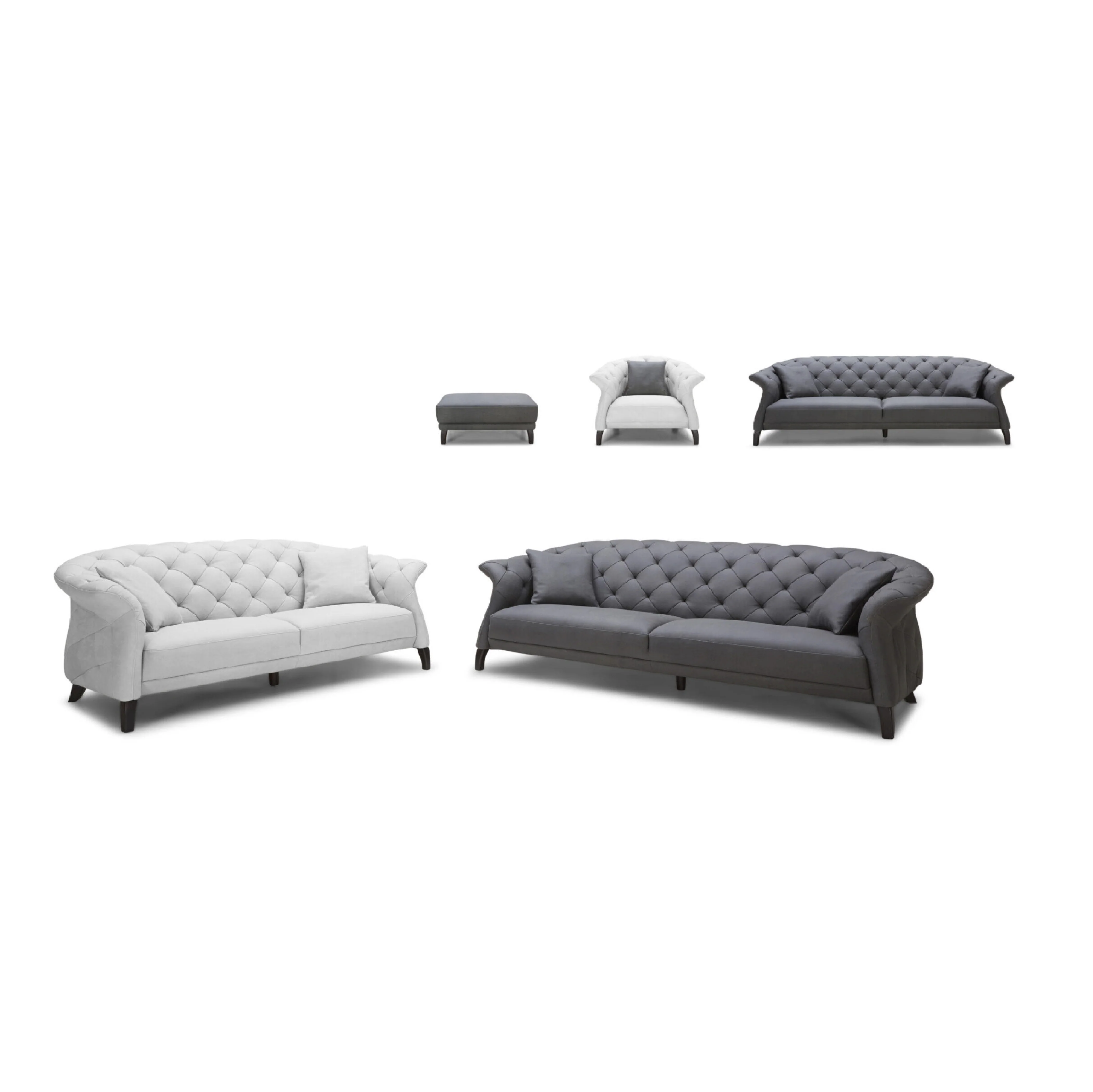 Brixton Chesterfield Leather Sofa – Tufted Design - Image 4