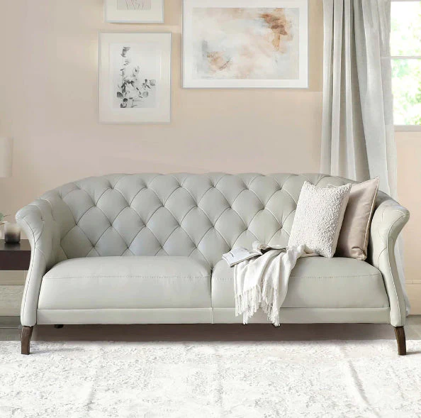 Brixton Chesterfield Leather Sofa – Tufted Design - Image 5