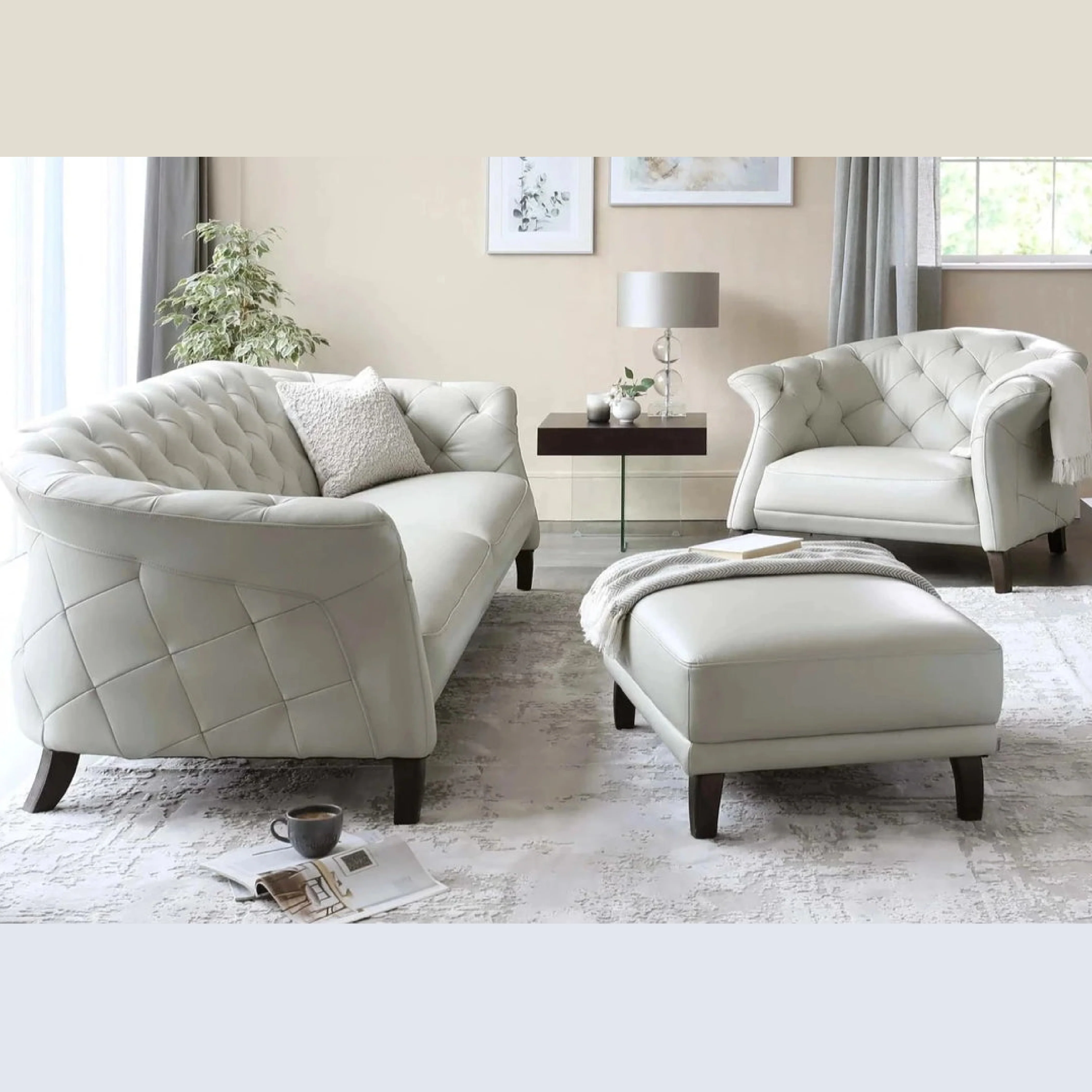 Brixton Chesterfield Leather Sofa – Tufted Design - Image 6