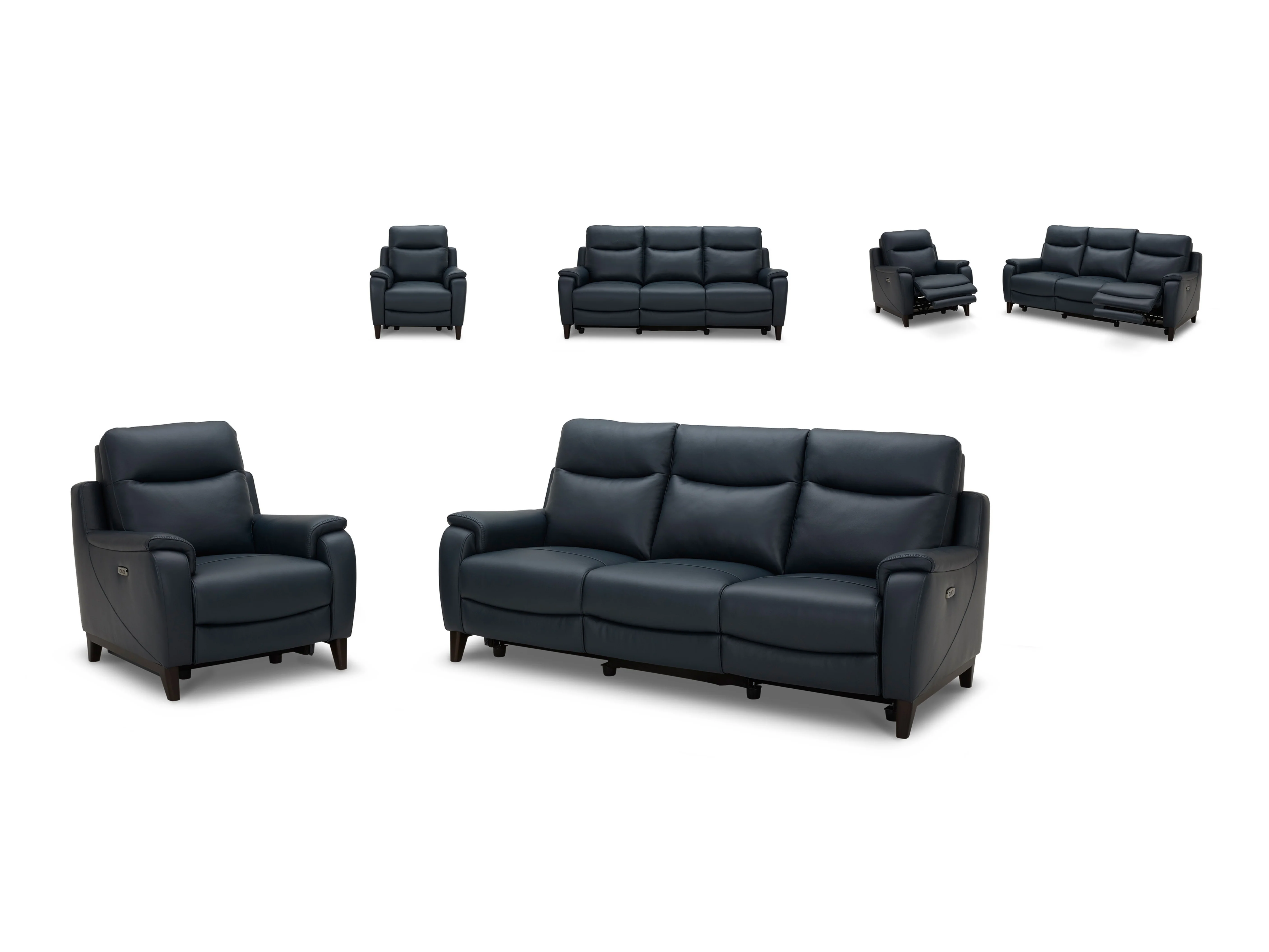 Captiva Leather Recliner Lounge –  Electric Reclining Sofa - Image 3