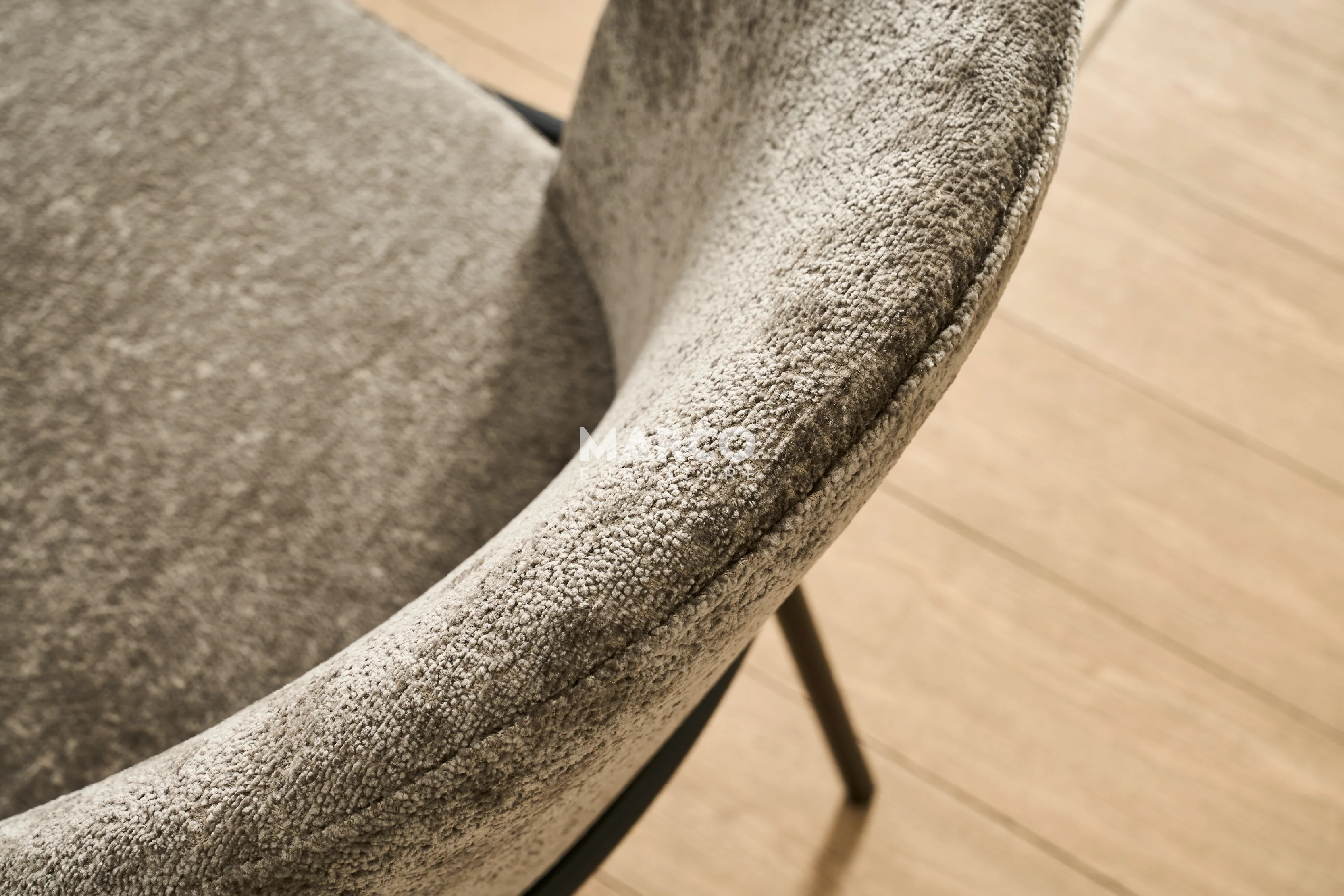 Cooper Boucle Dining Chair β Plush Upholstery with Gold Details - Image 11