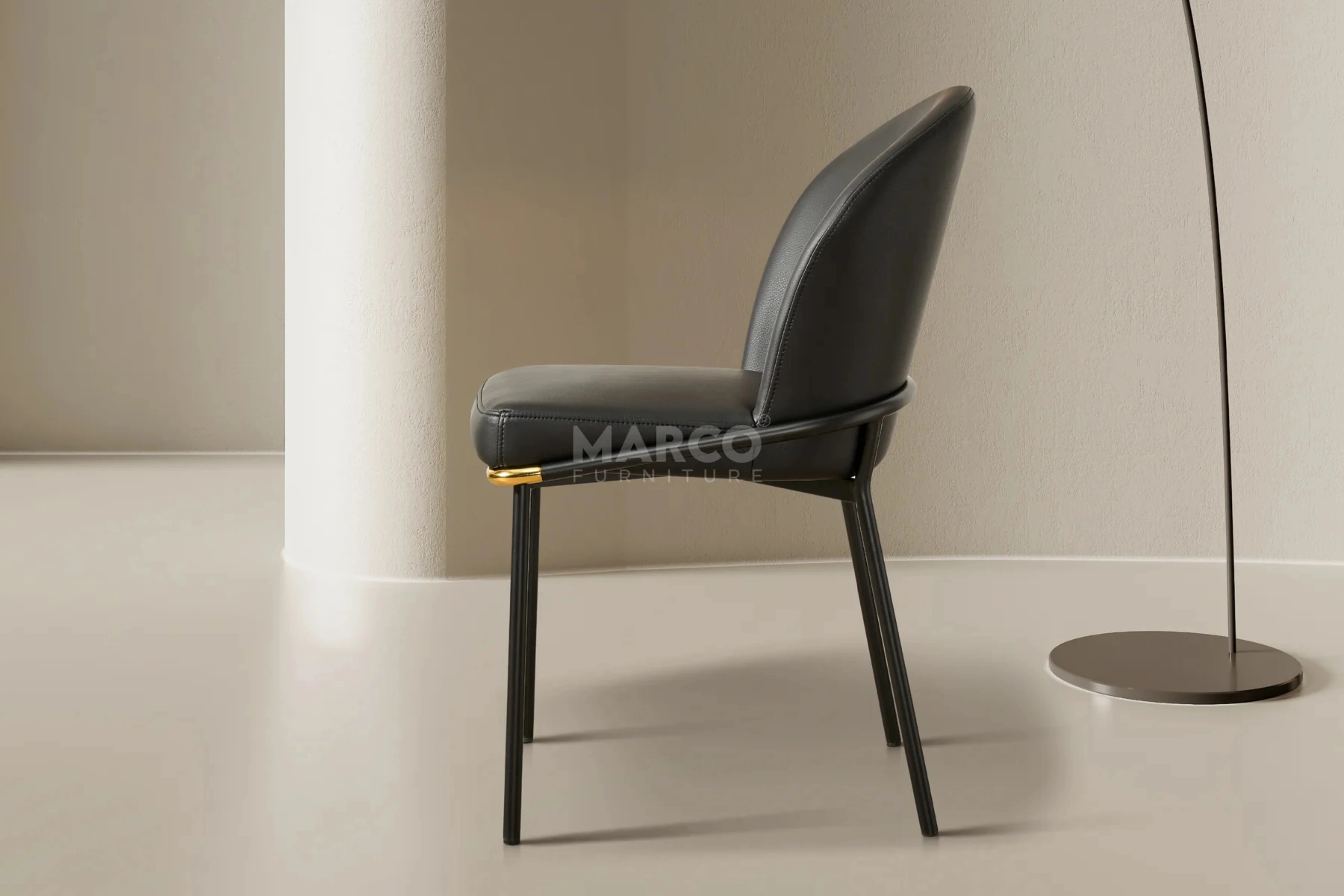 Cooper Boucle Dining Chair β Plush Upholstery with Gold Details - Image 14