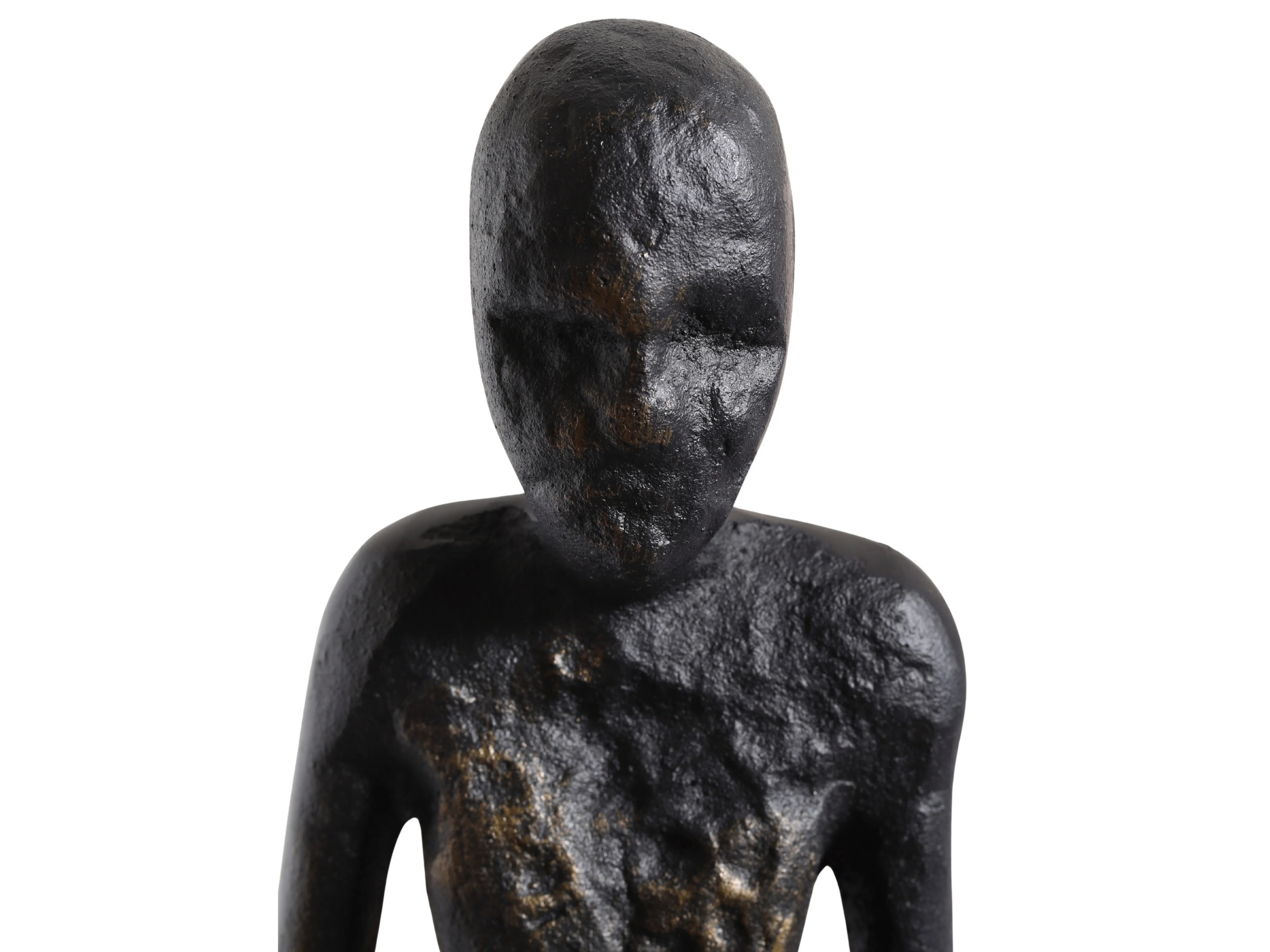 Edge Sitting Long-Legged Black Figure Sculpture - Image 6