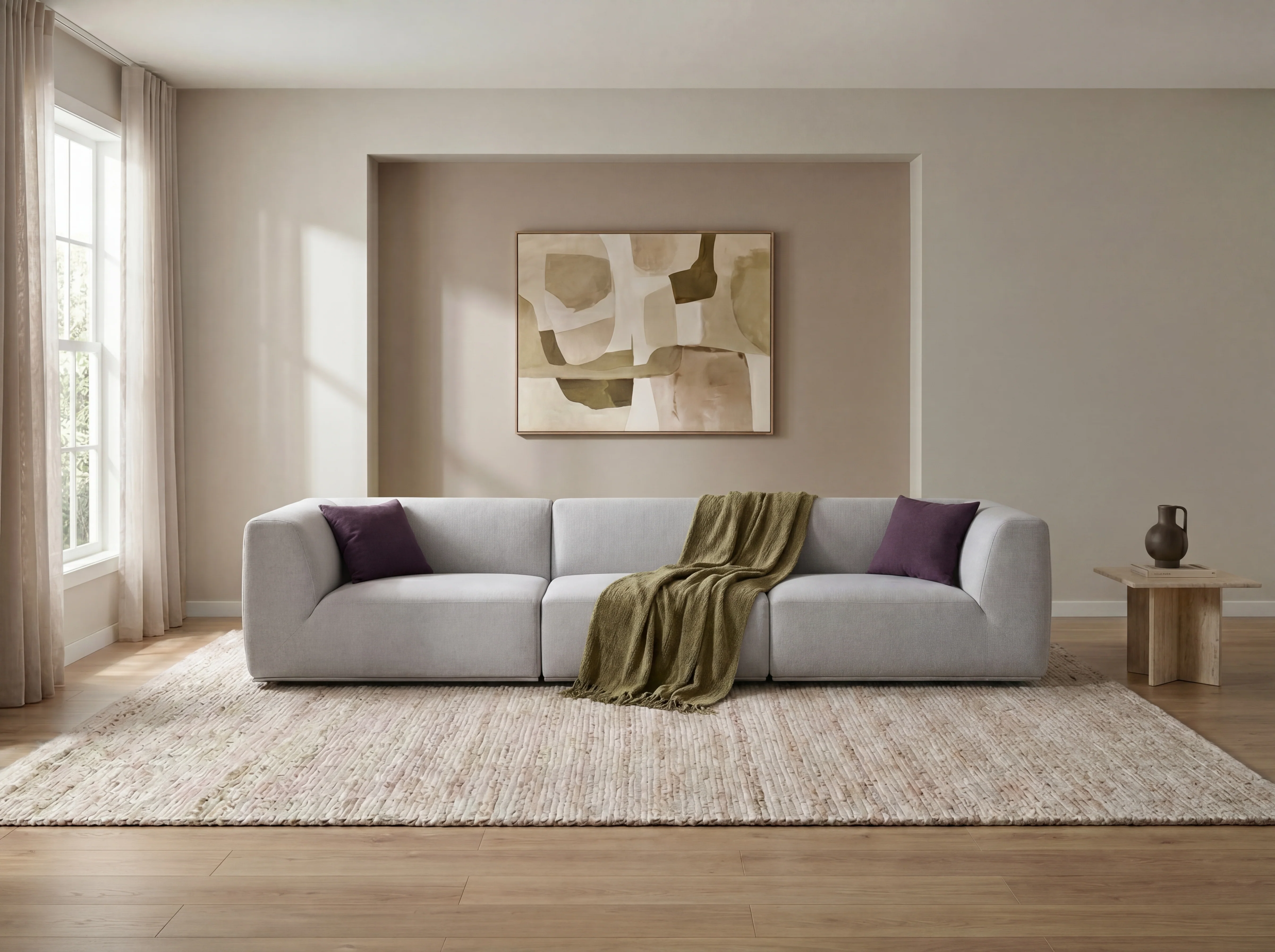 Florence Modular Lounge Sofa ā Low Profile Sectional with Ottoman - Image 4