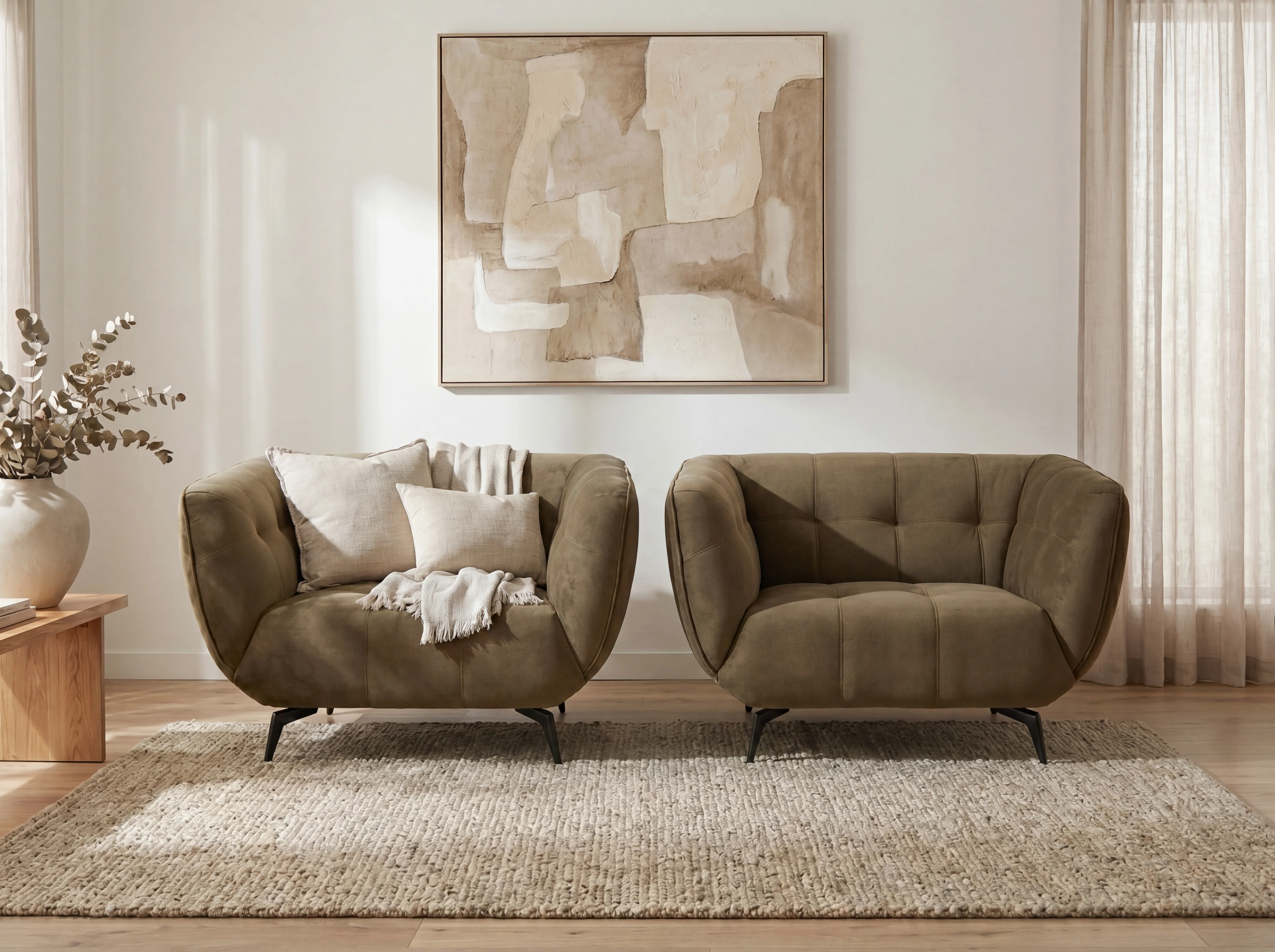 Gloria Velvet Chesterfield Sofa β Modern Velvet Couch - Image 3