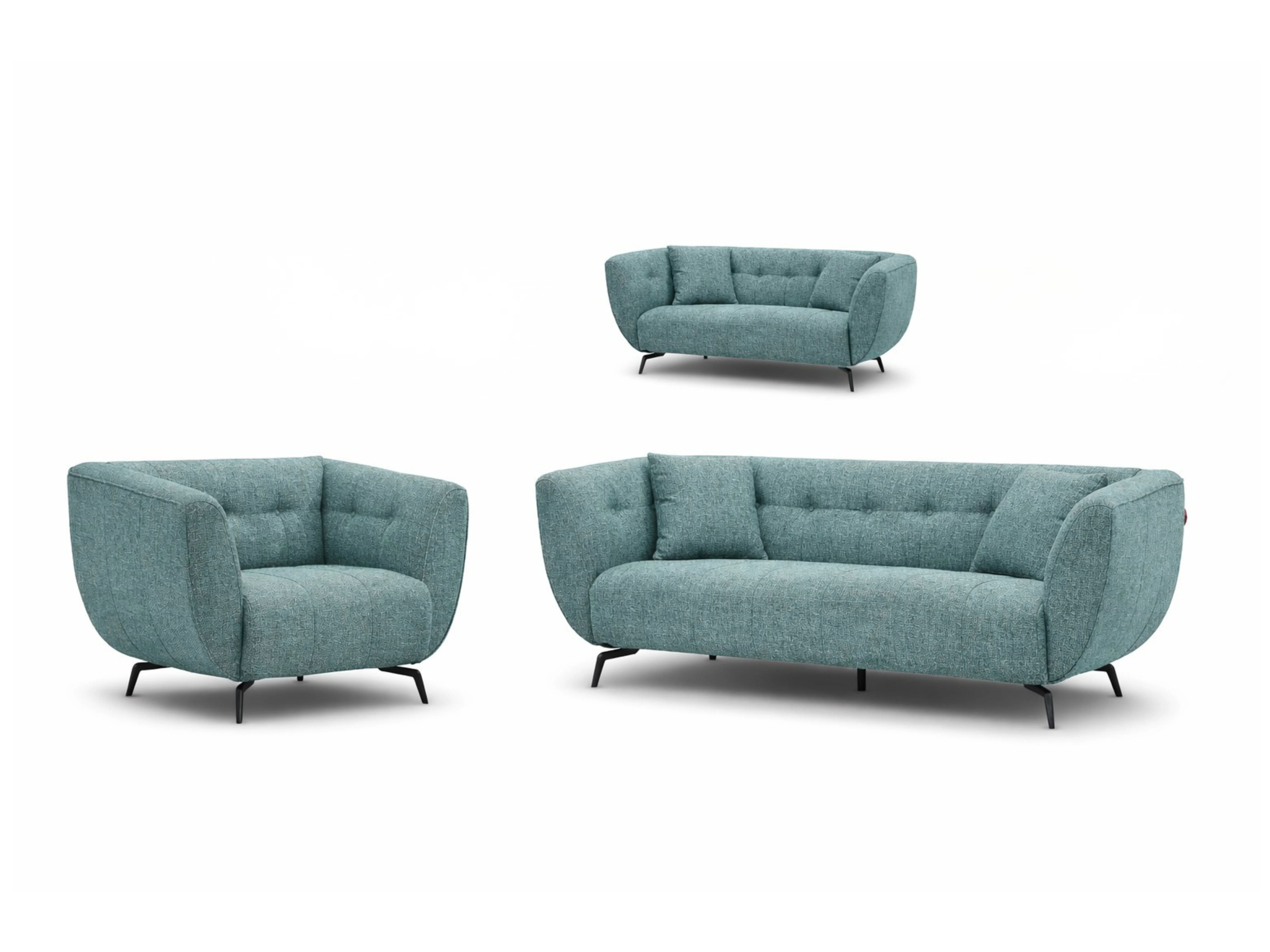 Gloria Velvet Chesterfield Sofa β Modern Velvet Couch - Image 4
