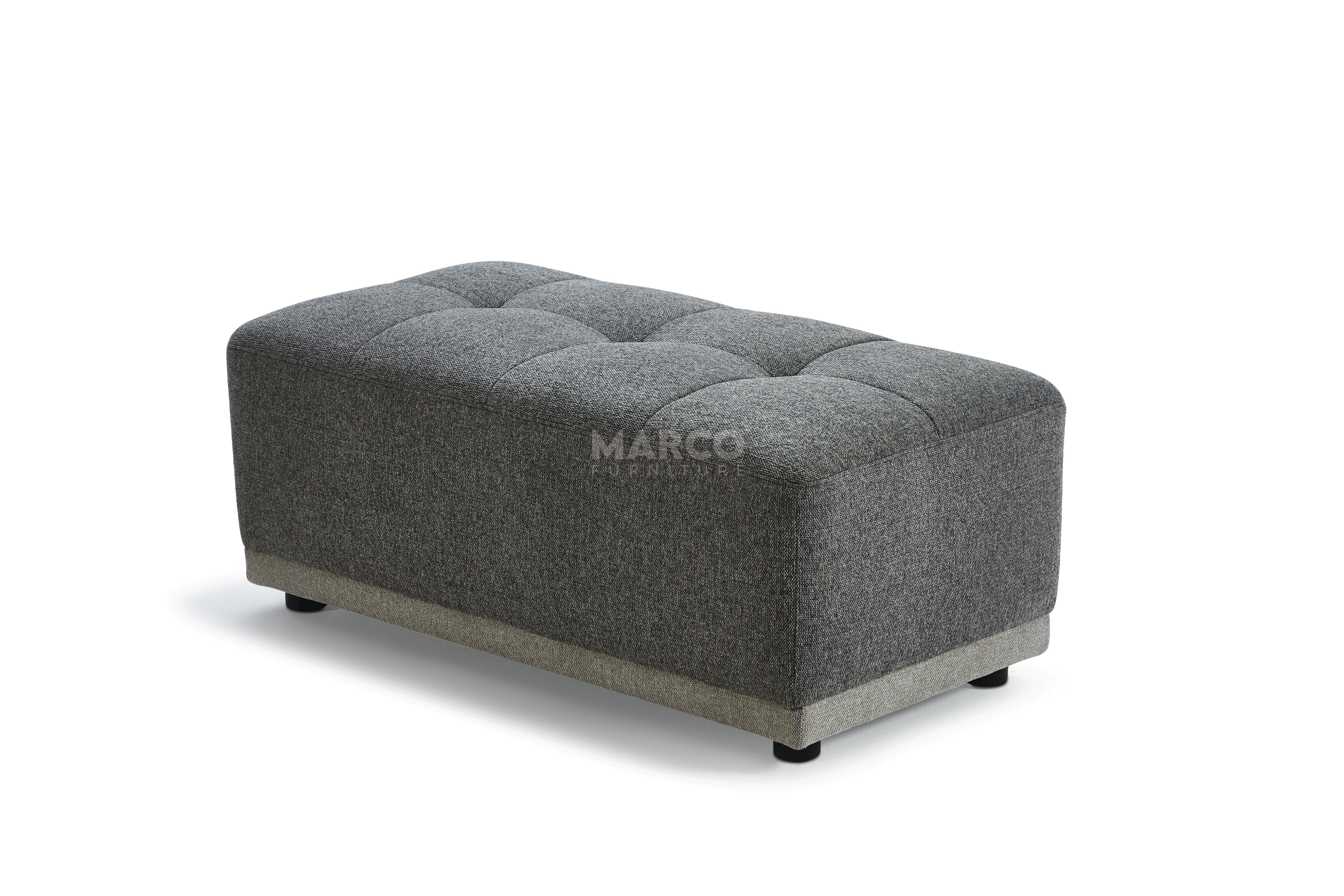 Hawaii Woven Fabric Modular Sofa Lounge with Chaise & Ottoman - Image 14