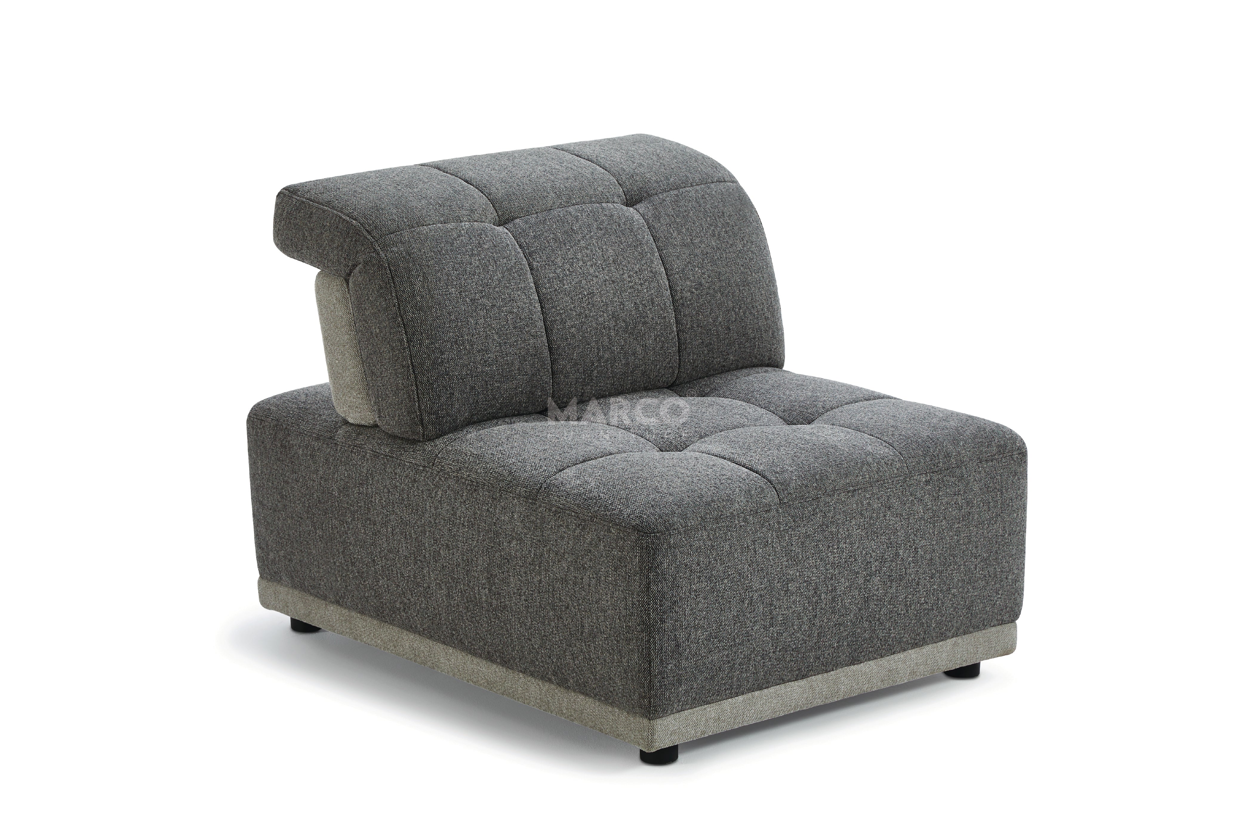 Hawaii Woven Fabric Modular Sofa Lounge with Chaise & Ottoman - Image 17