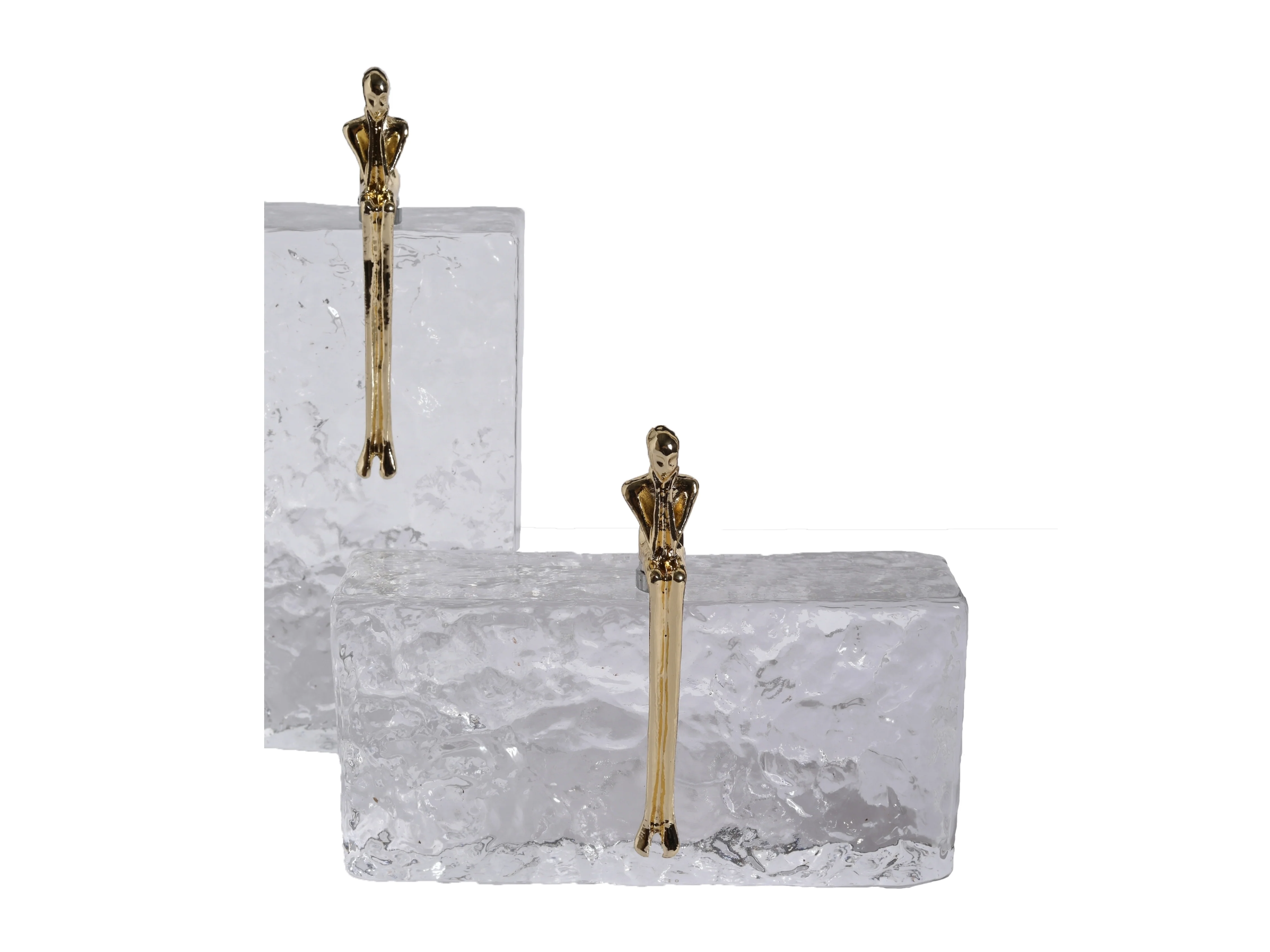 Kris Sculptural Glass Decor with Copper Figure - Image 11