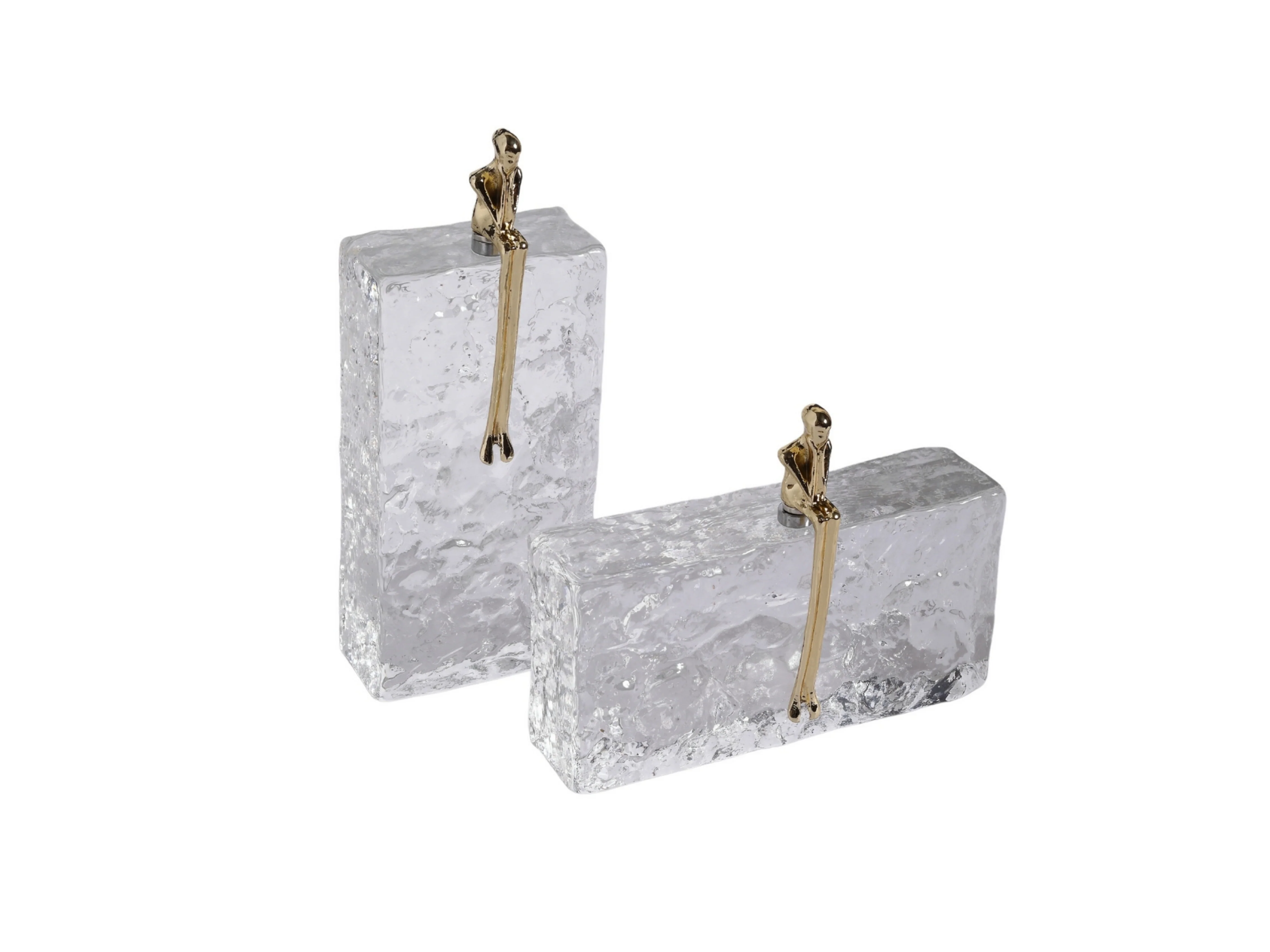 Kris Sculptural Glass Decor with Copper Figure - Image 12
