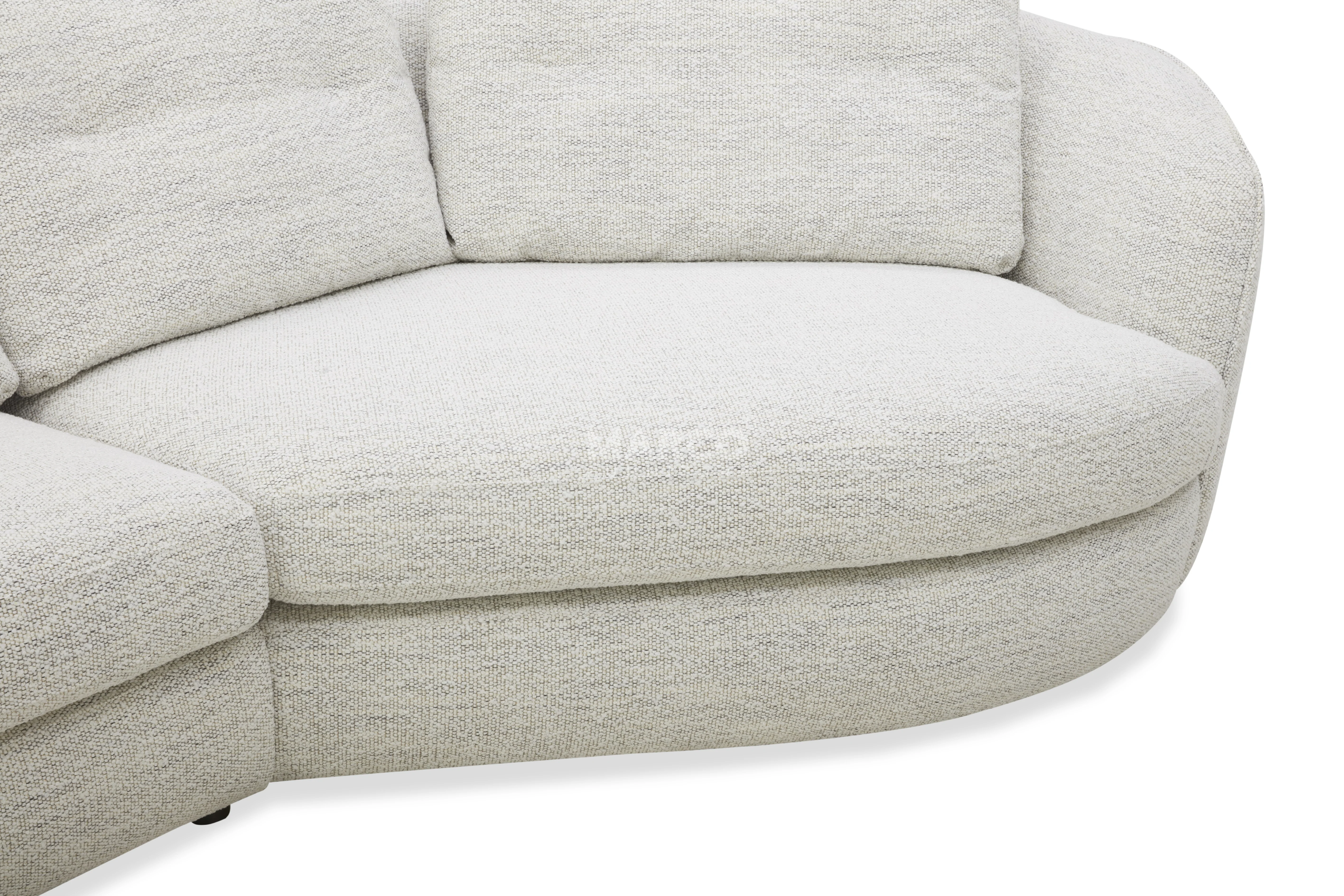 Lagoon Fabric Chaise Lounge – Curved Corner Lounge with Cushions - Image 13