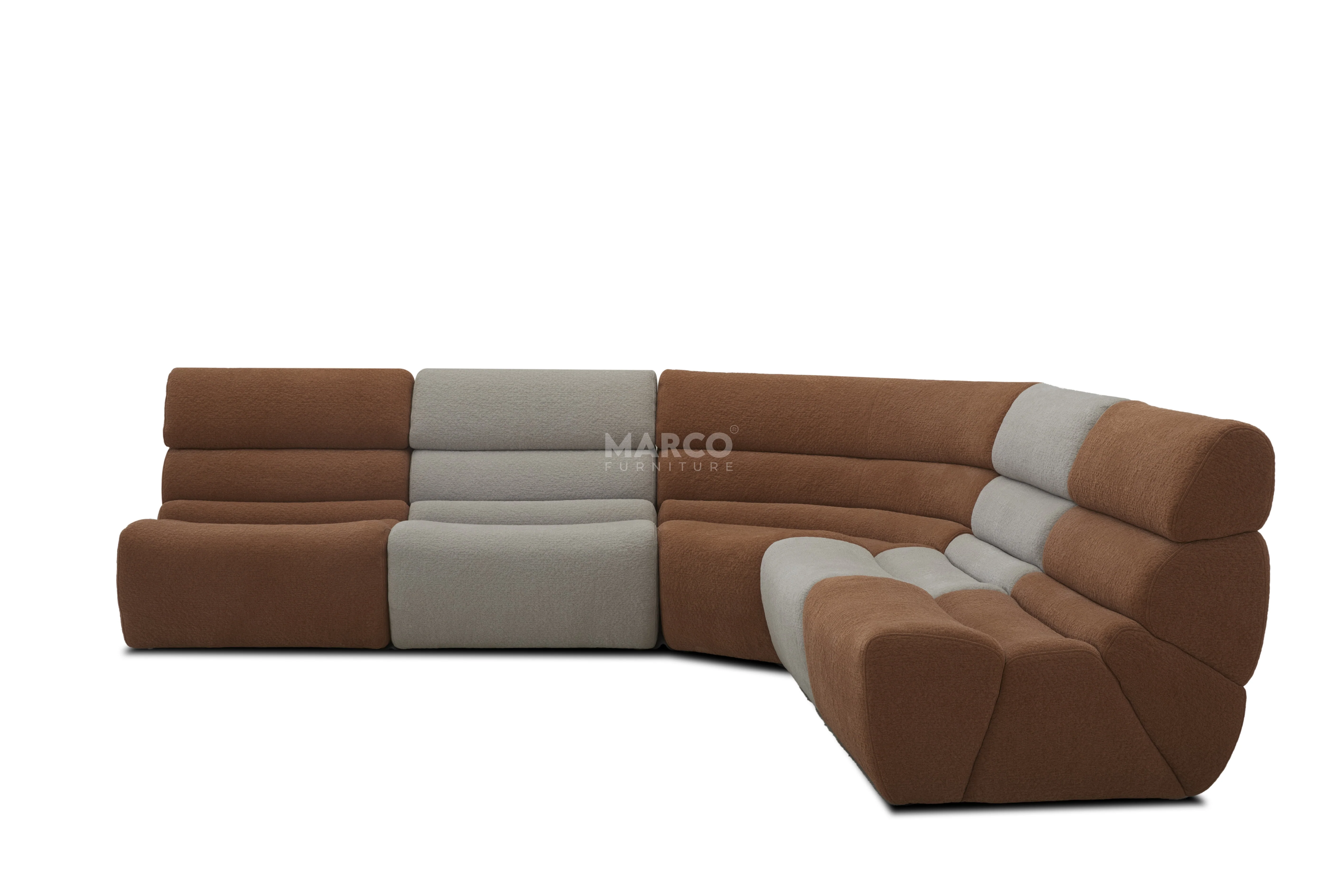 Manchester Corner Lounge Sofa with Ottomans – Modern Sectional Couch - Image 9