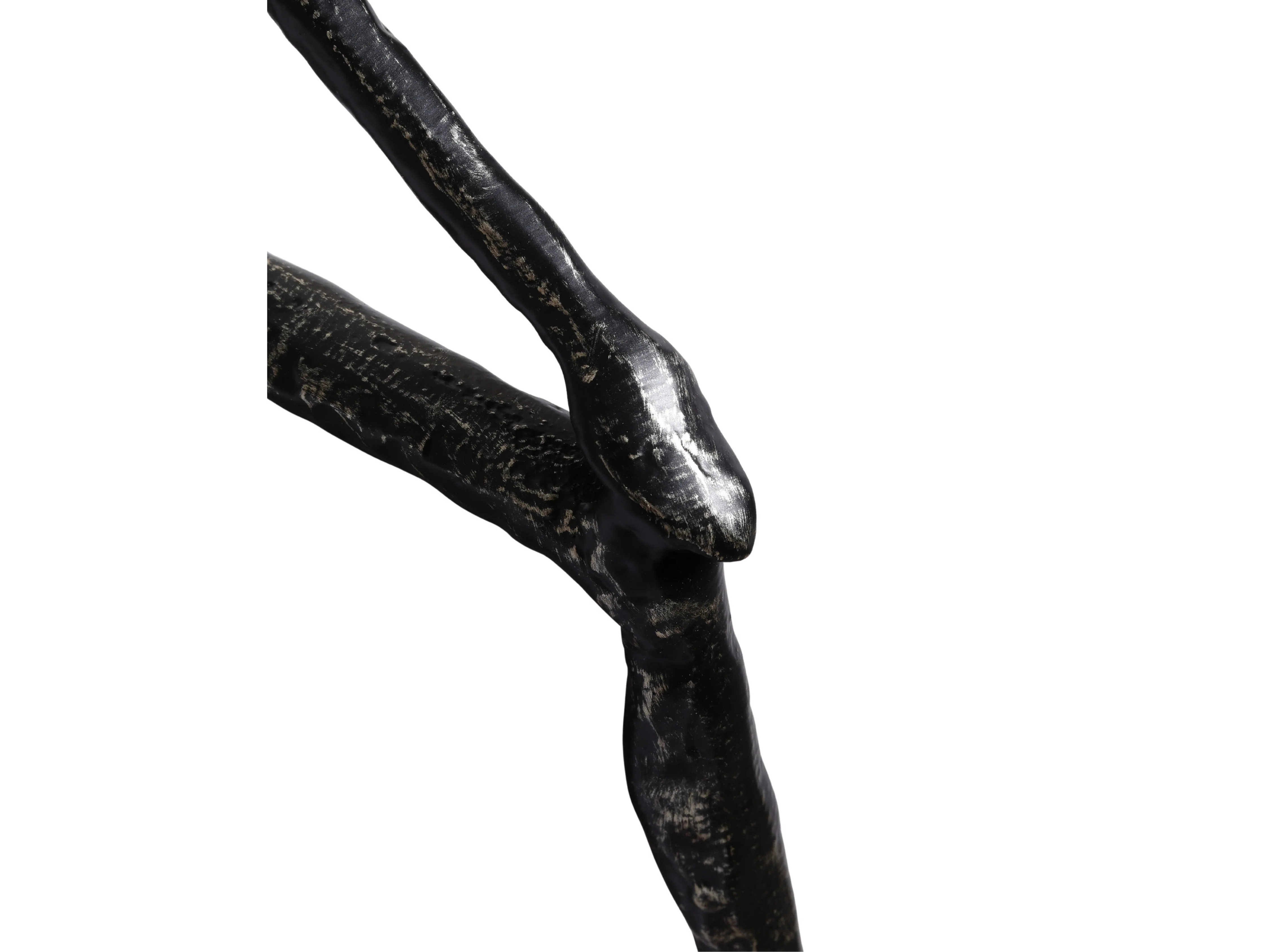 Minimalist Nordic Sitting Figurine β Black & Gold Metal - Image 14