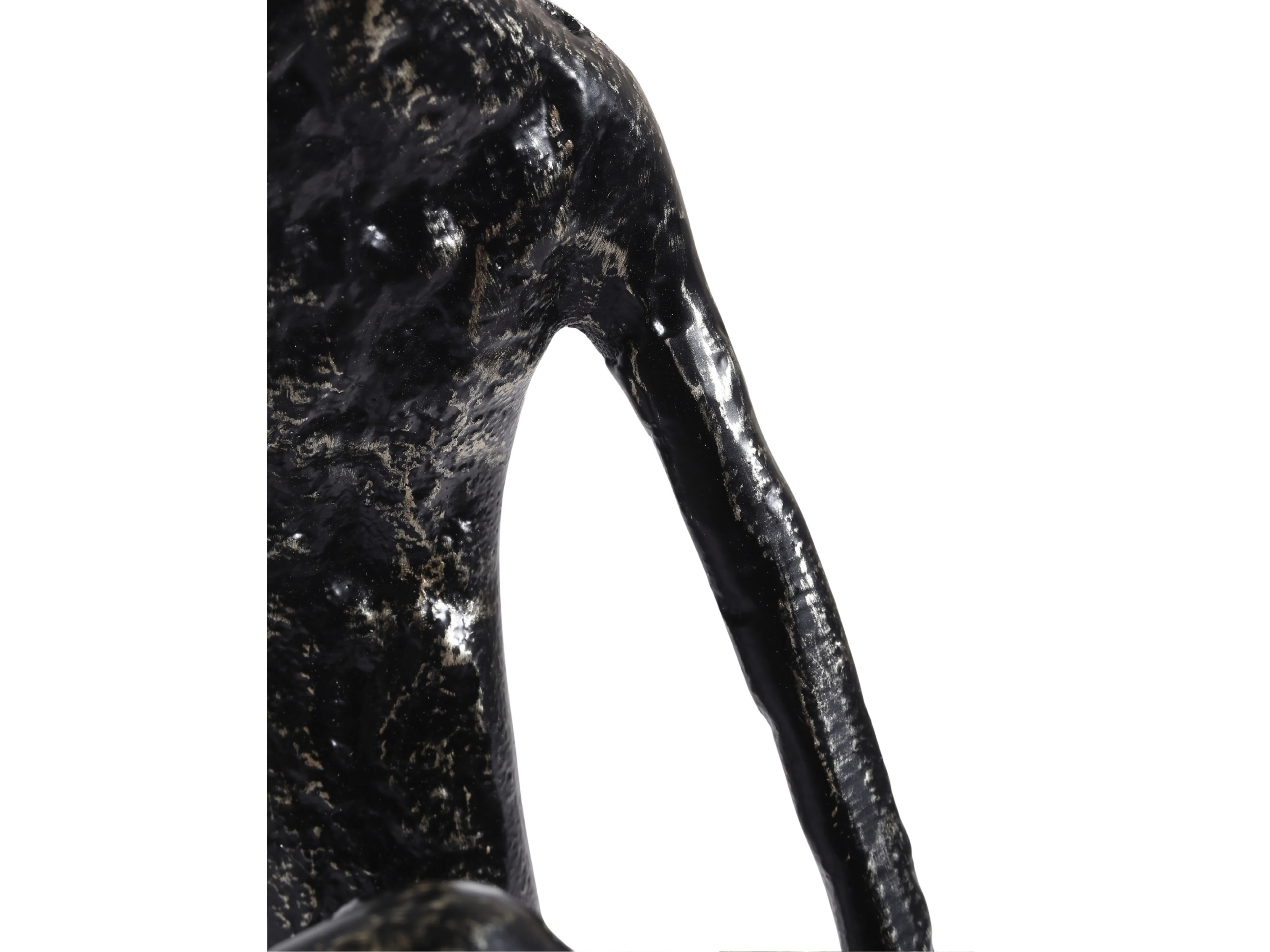 Minimalist Nordic Sitting Figurine β Black & Gold Metal - Image 16
