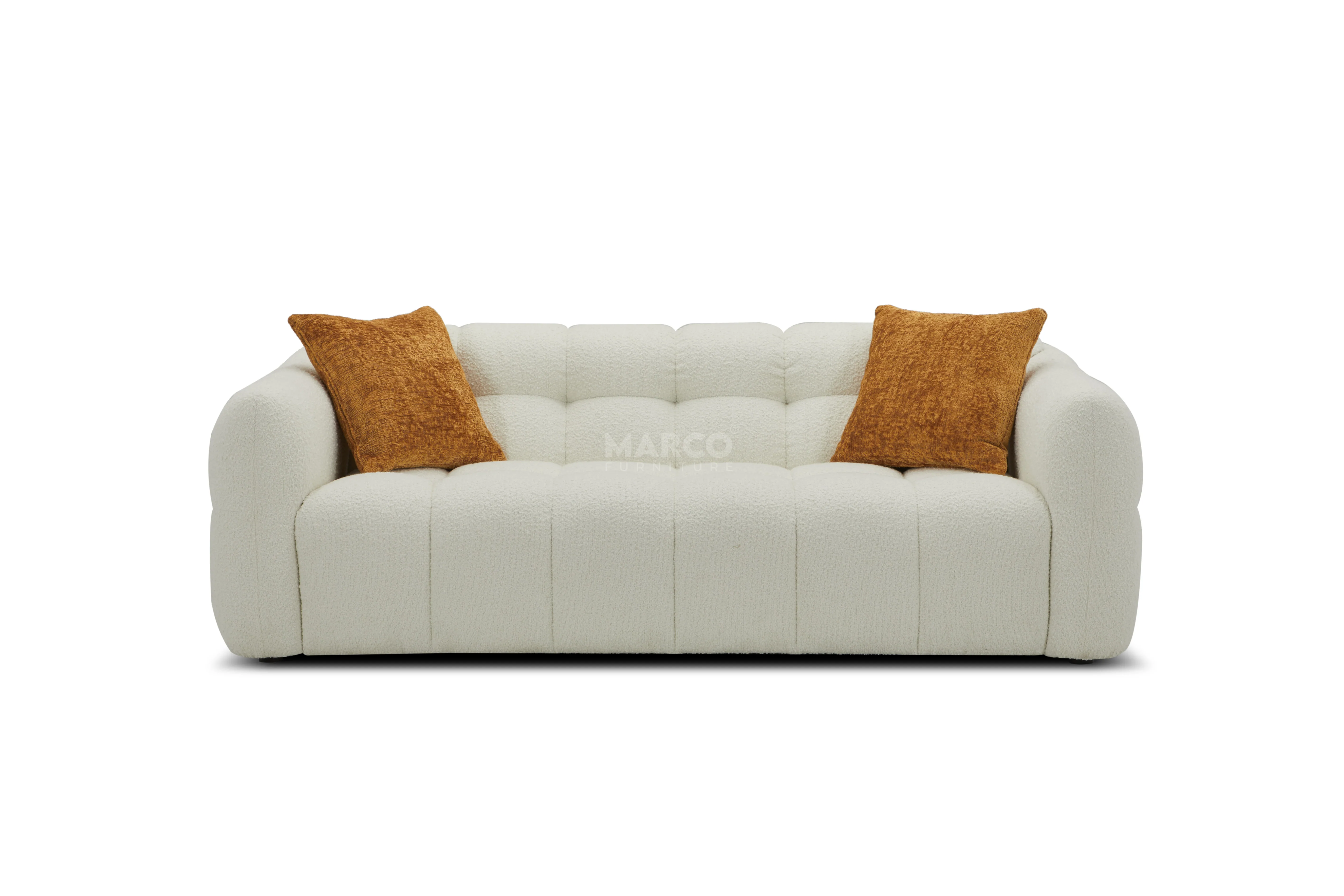 Olavia 2 Seater Fabric Sofa ā Tufted Woven Fabric Lounge - Image 3