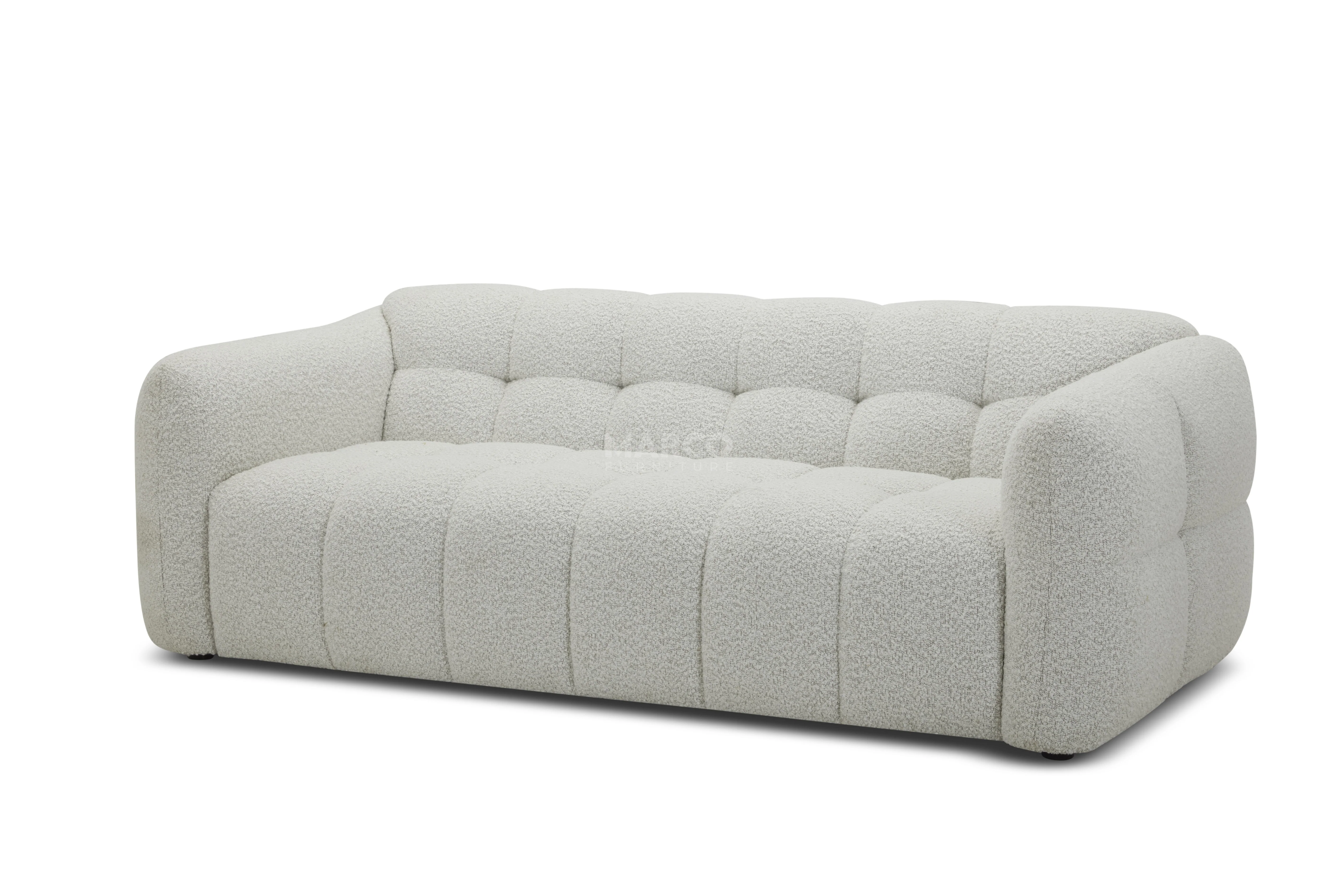 Olavia 2 Seater Fabric Sofa ā Tufted Woven Fabric Lounge - Image 4