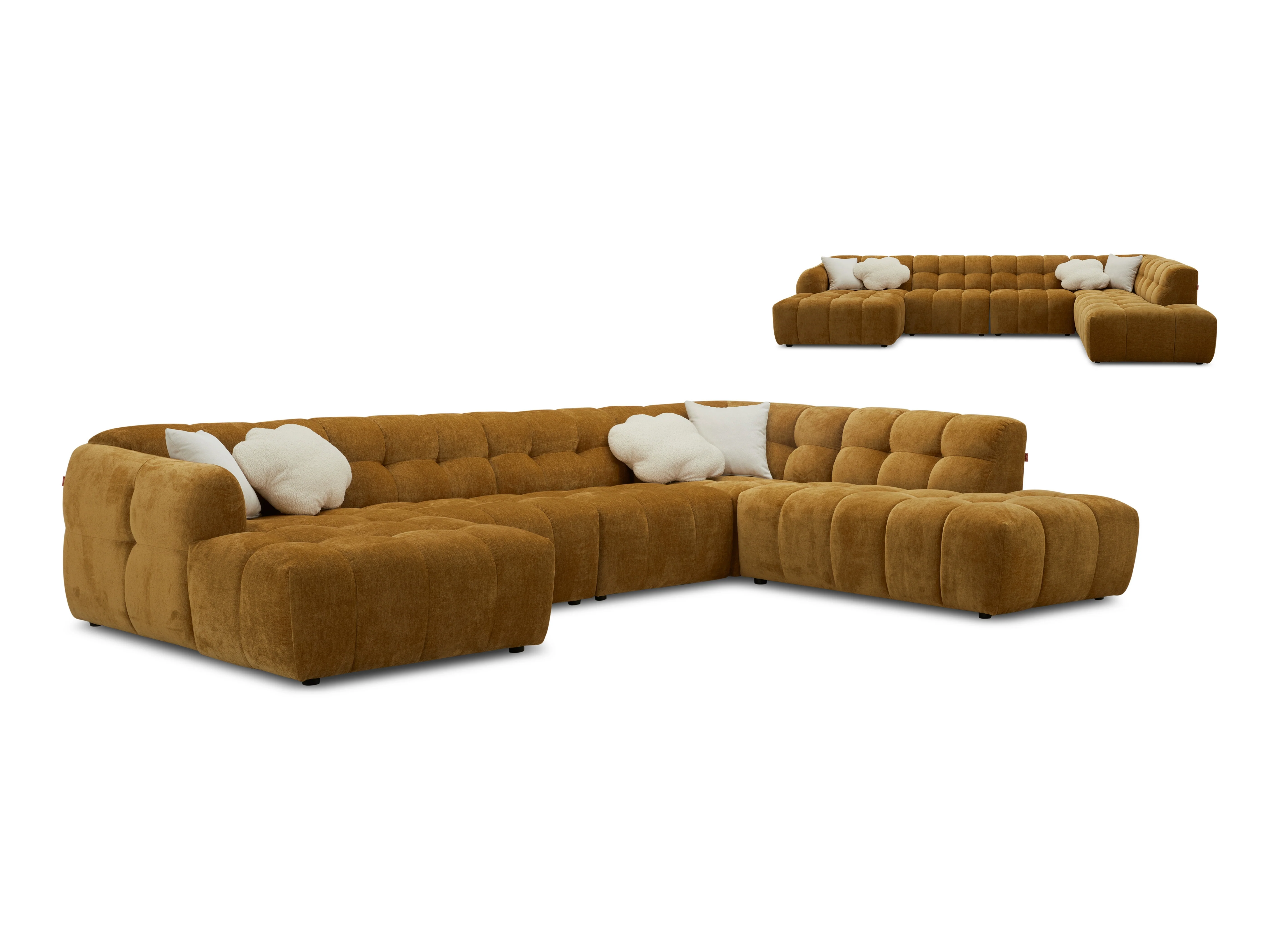 Olavia Double Chaise Modular Fabric Lounge β Modern Sectional Lounge Set - Image 10