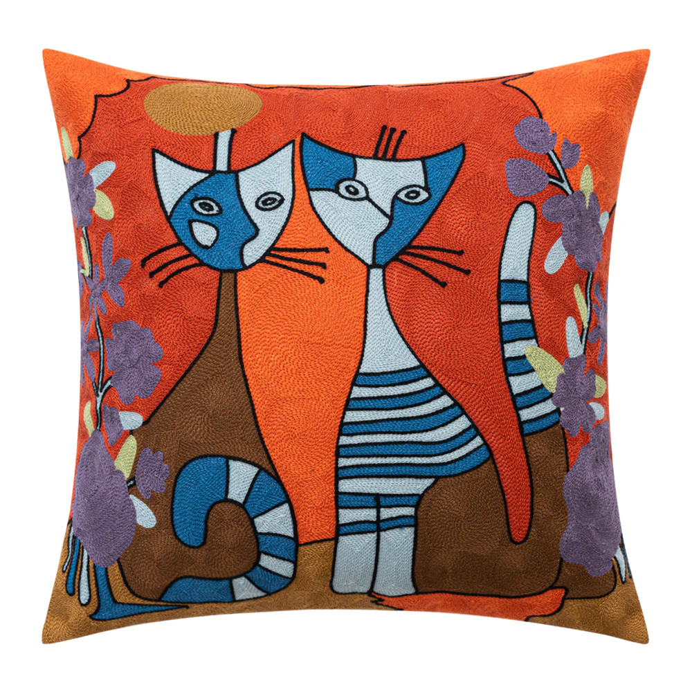 Picasso Inspired Cushions Pillow Covers Abstract Art Embroidered Pillowcases - Image 12