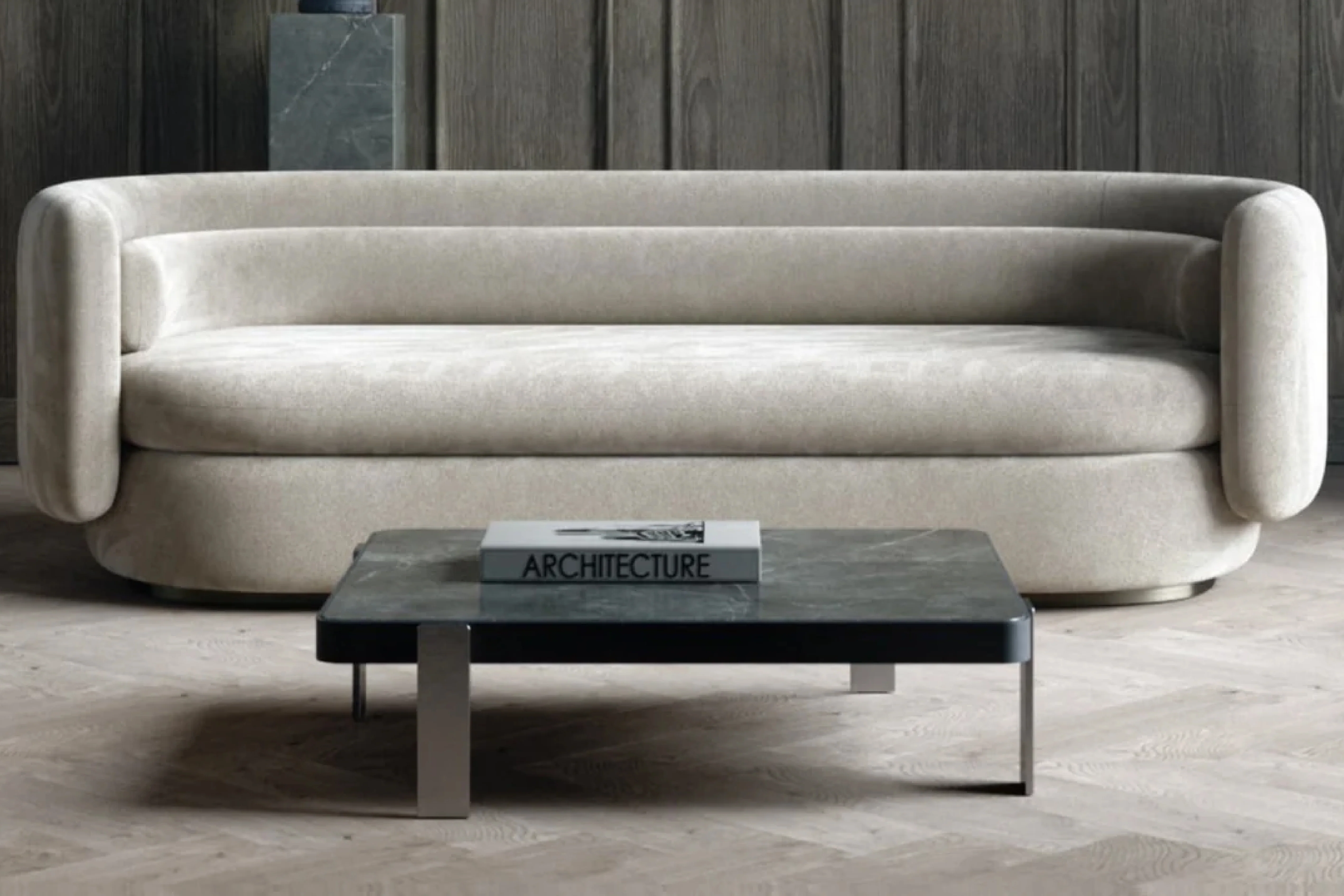 Vesper Velvet Curved Lounge – Modern Designer Sofa - Image 6