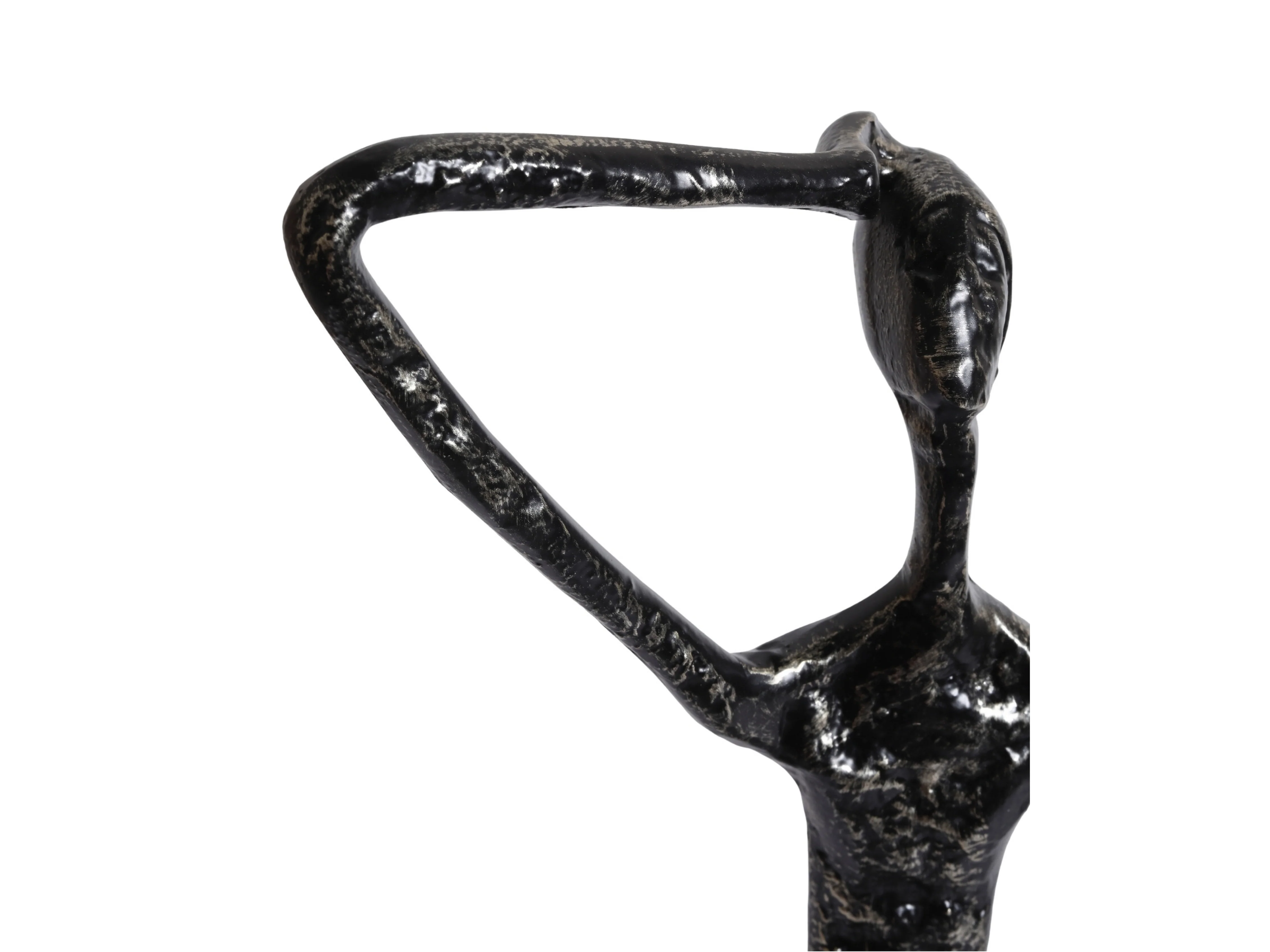 Thinking Man Figurine β Black & Gold Metal Shelf Sculpture - Image 14