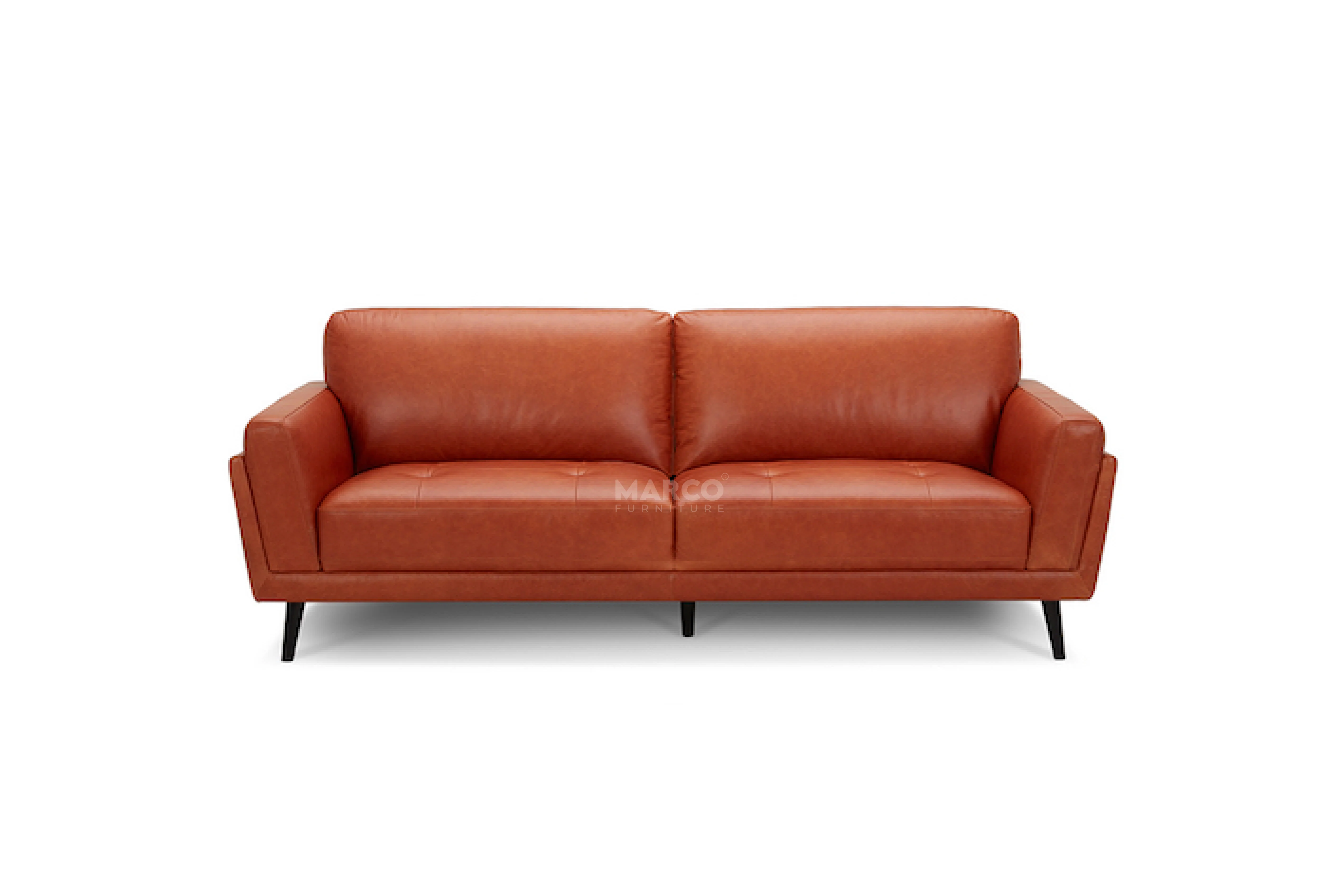 Valino Vintage Leather Lounge Sofa – Mid-Century Modern Lounge - Image 4