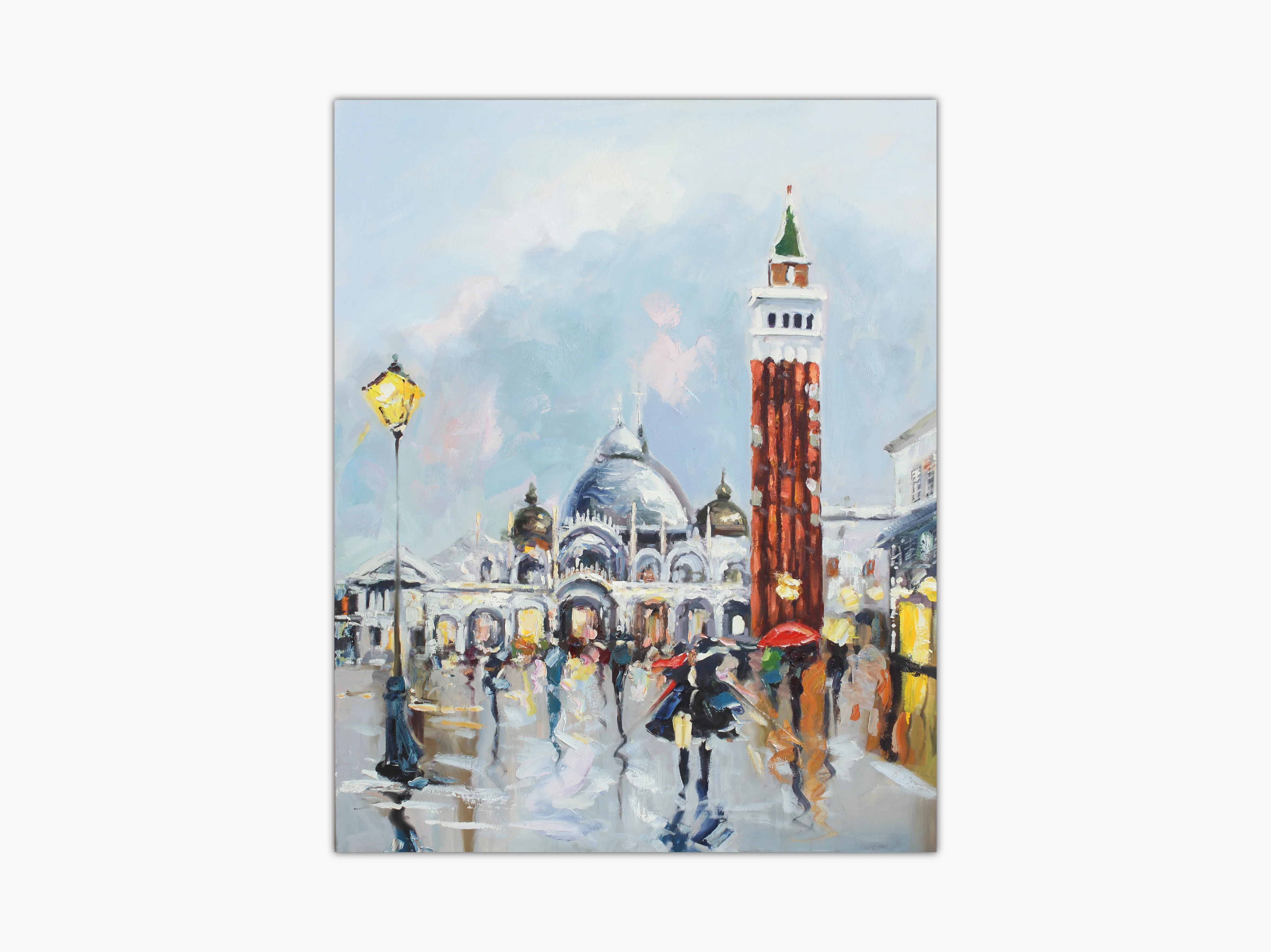 Evening Lamps On