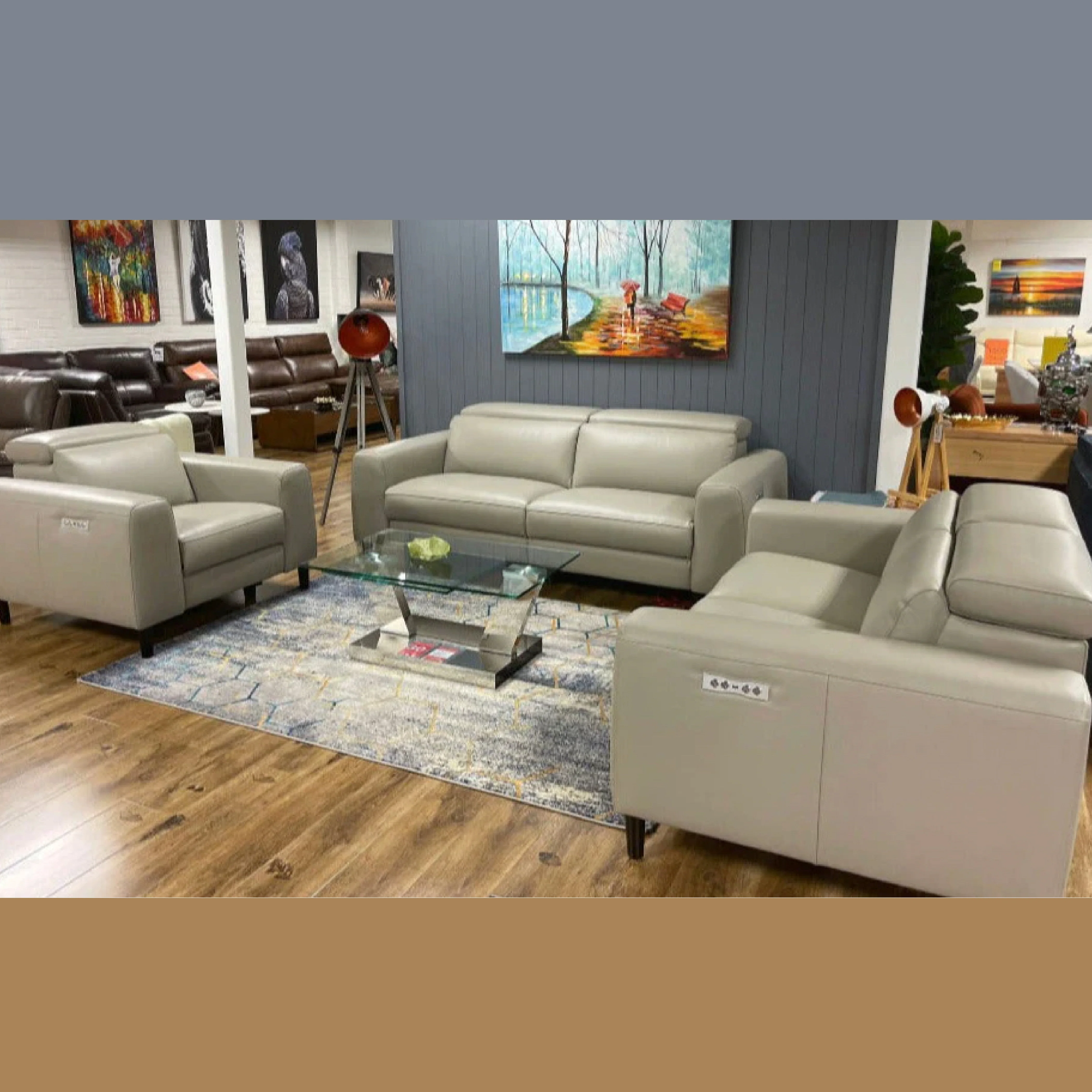 Venue Leather Recliner Lounge – Electric Lounge Sofa Set - Image 5