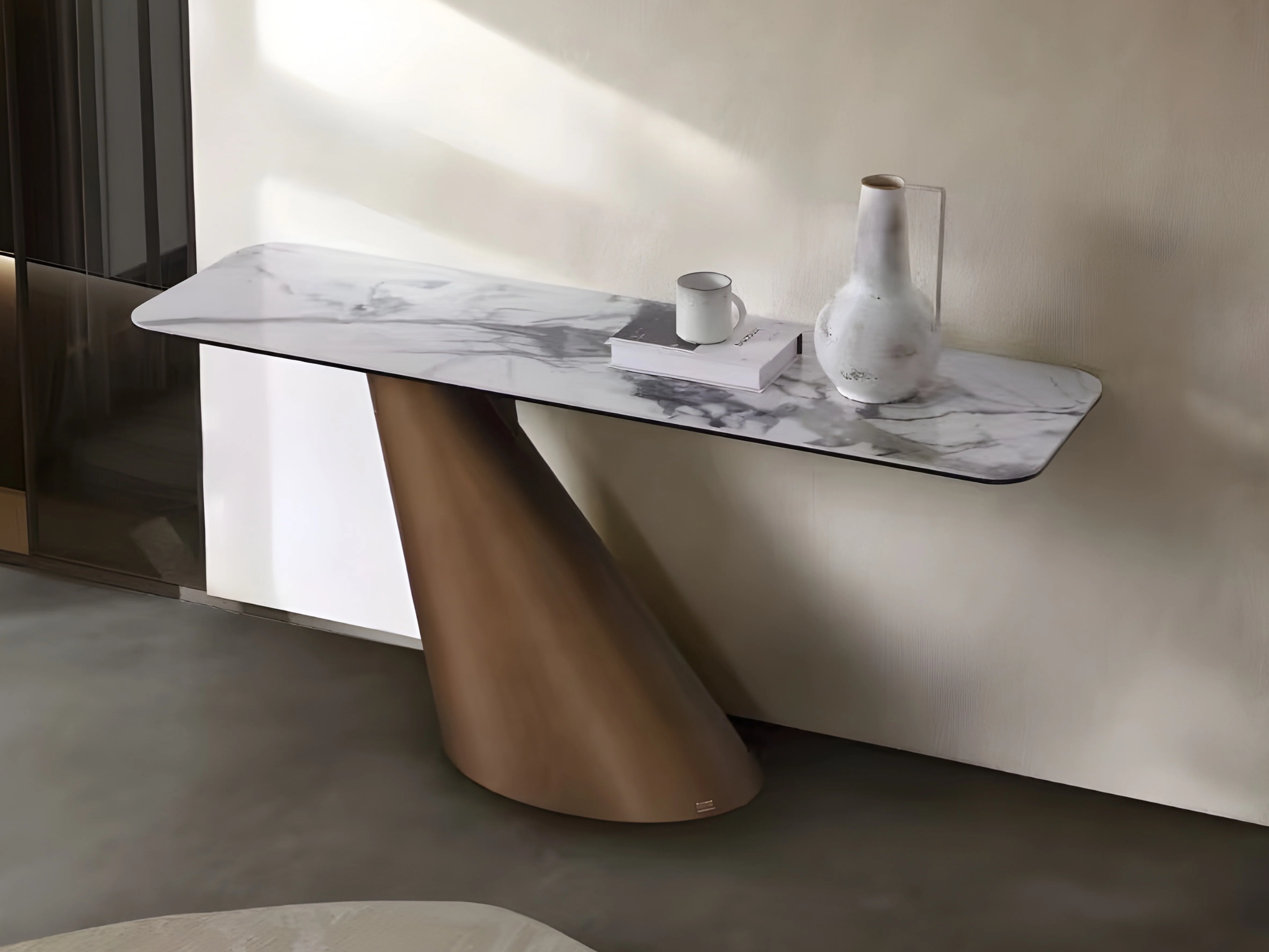 Vita Luno Sintered Stone Hallway Table
