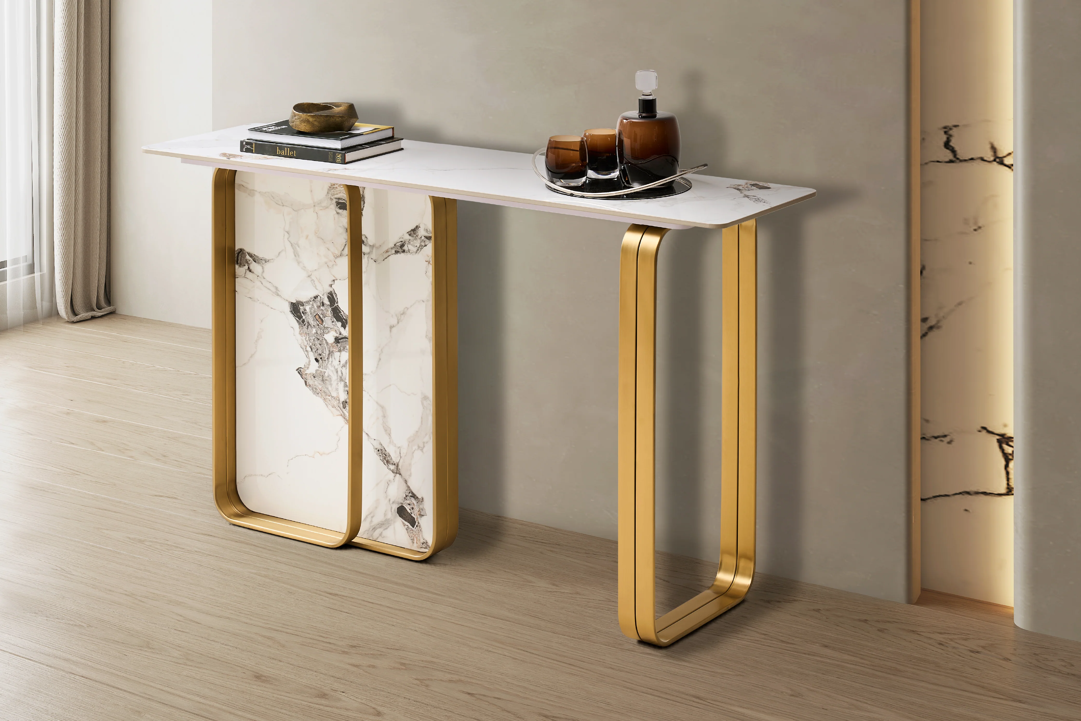 Vittoria Sintered Stone Console Table