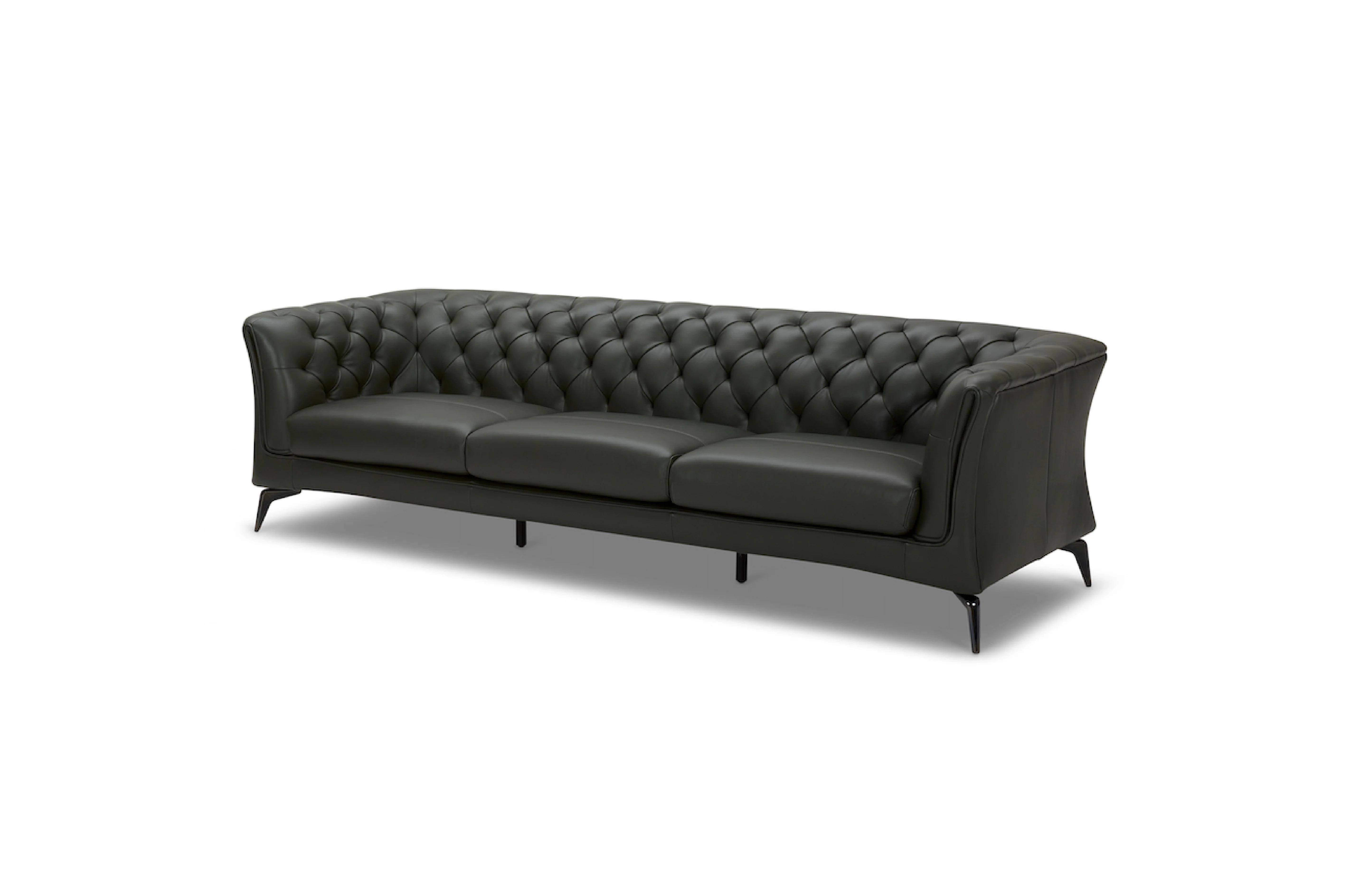 Winston Chesterfield Leather Sofa - Premium Leather Lounge - Image 5