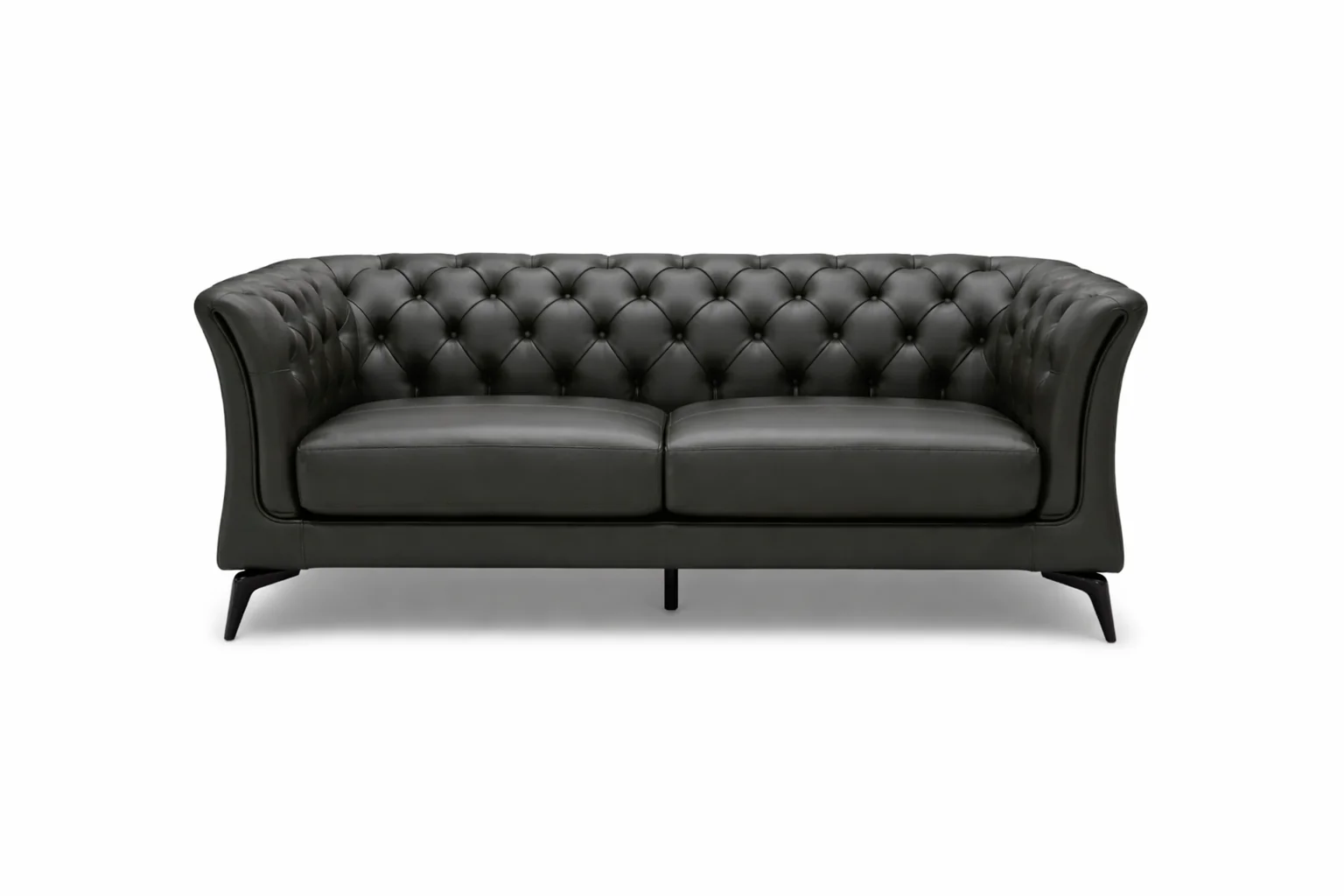 Winston Chesterfield Leather Sofa - Premium Leather Lounge - Image 6